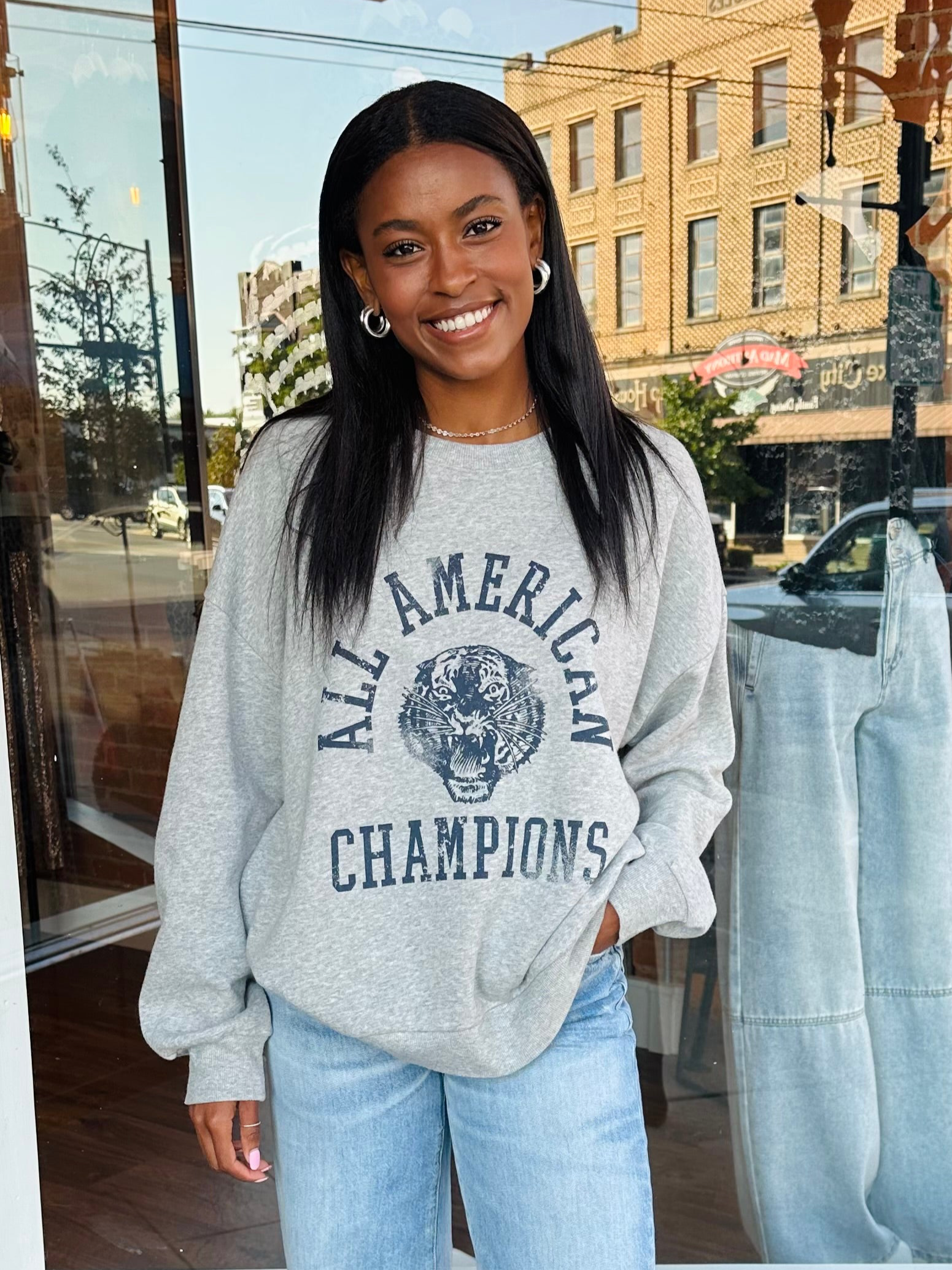 Champs Sunday Sweatshirt Classic Heather Grey