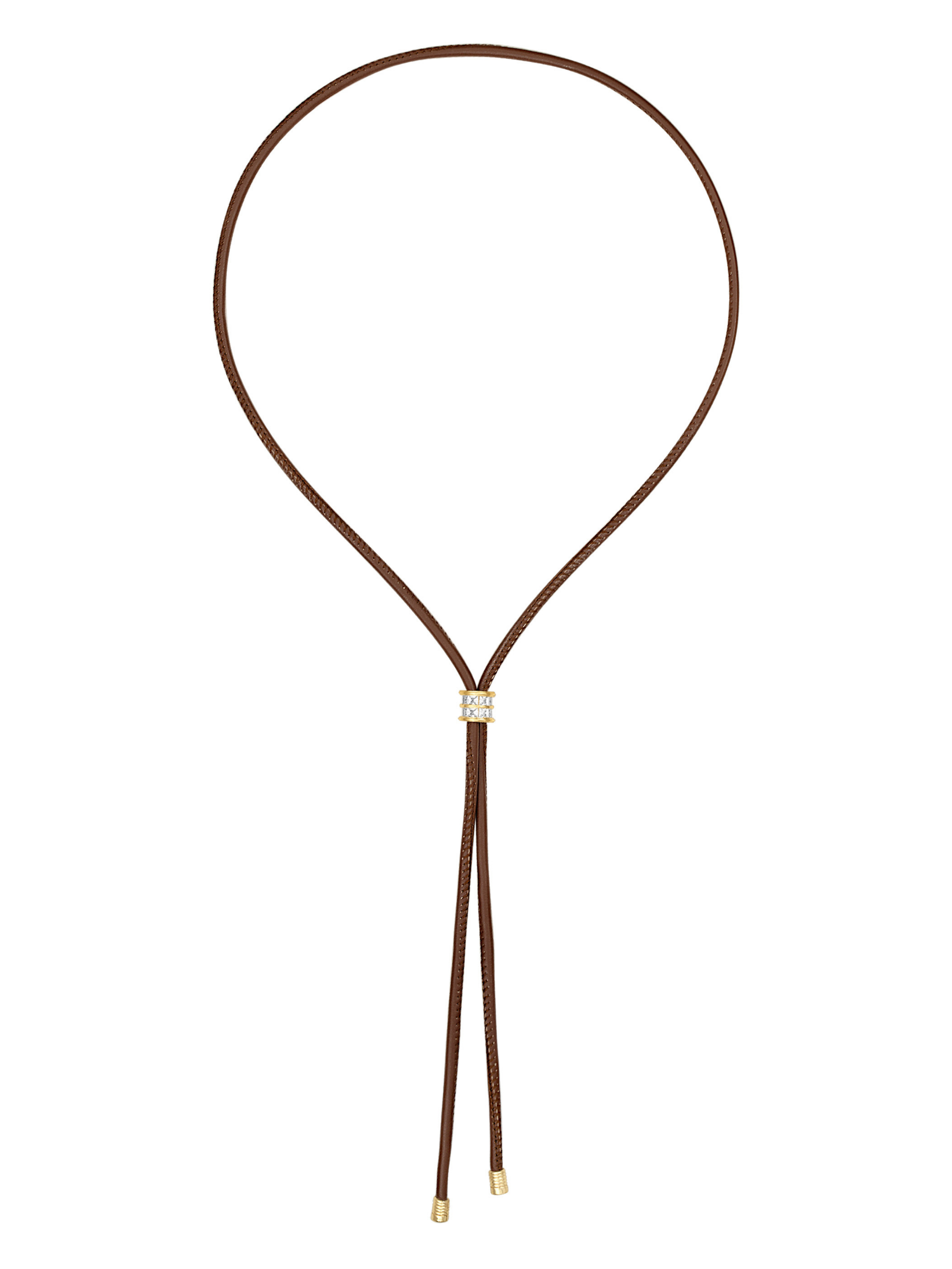 PIPER CORD BOLO NECKLACE: One Size