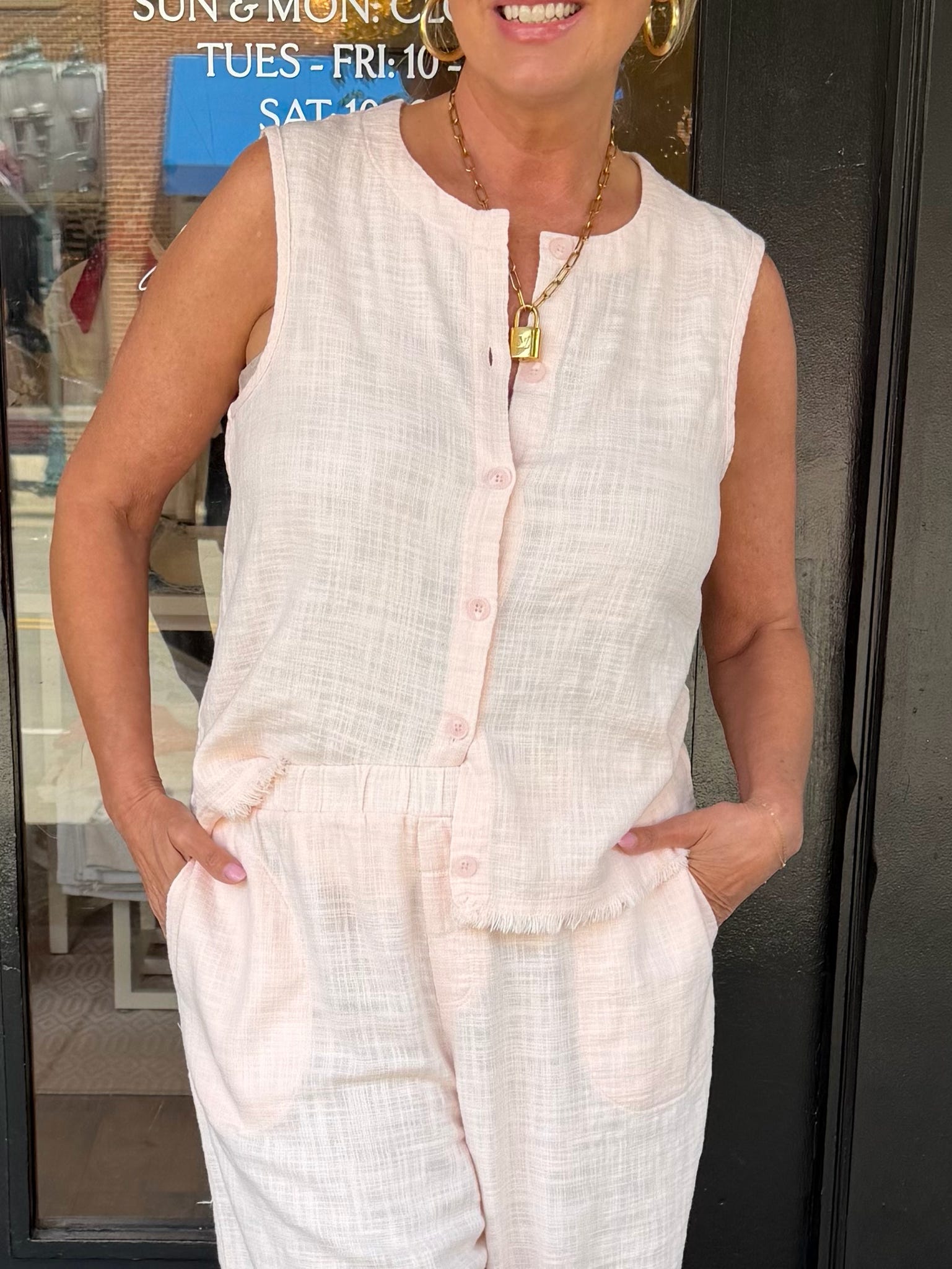Salty Button Up Tank