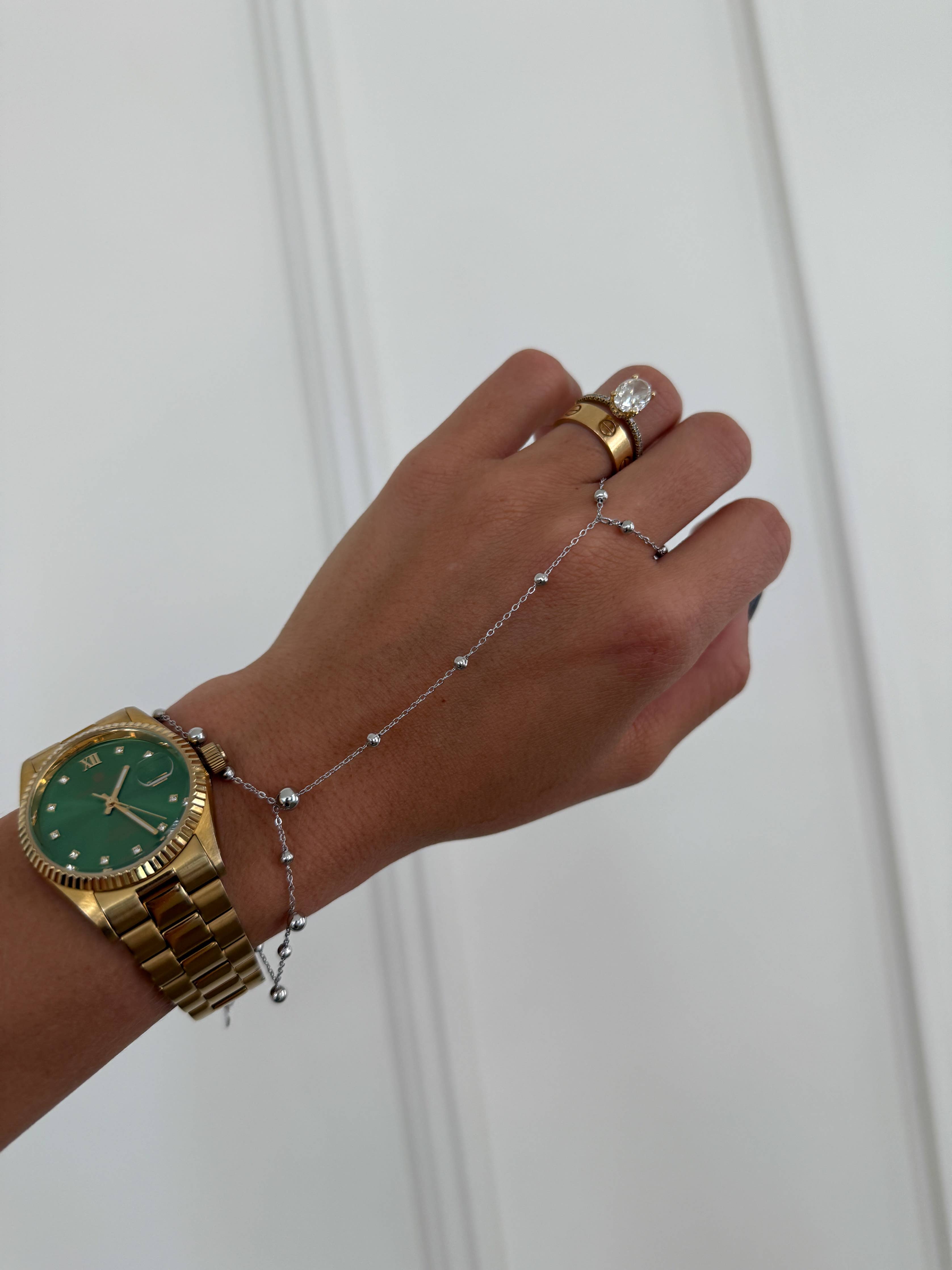 KYLAN HAND CHAIN: SILVER