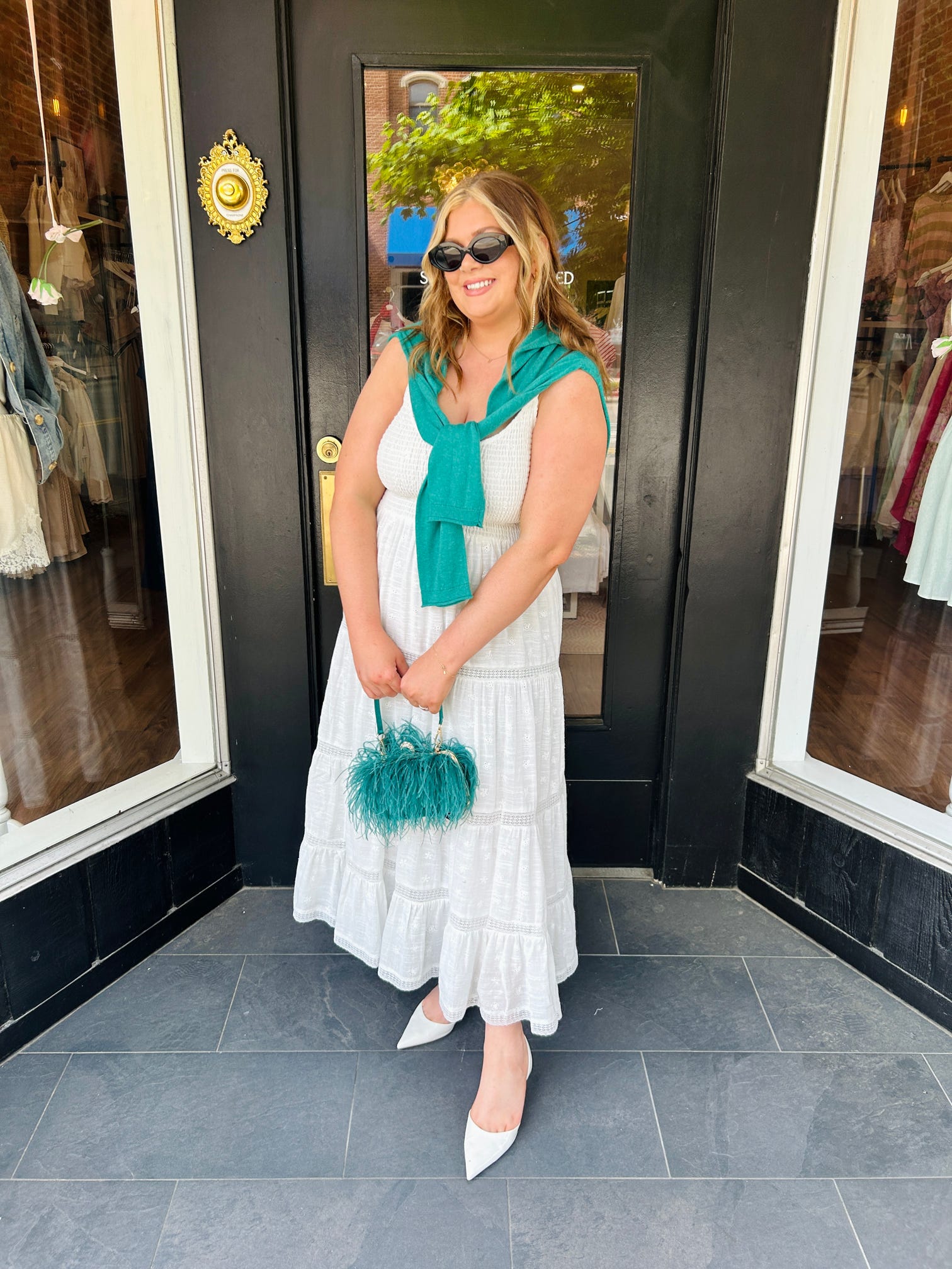 The Eyelet Midi Dress
