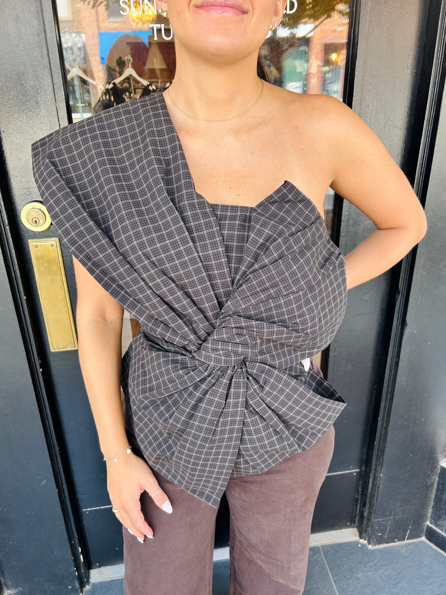 Maude Structured Bustier Top