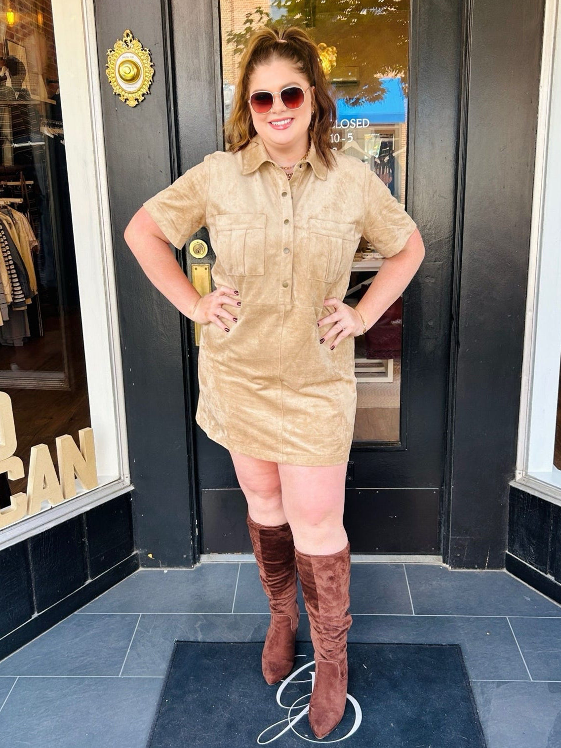 Leone Suede Mini Dress