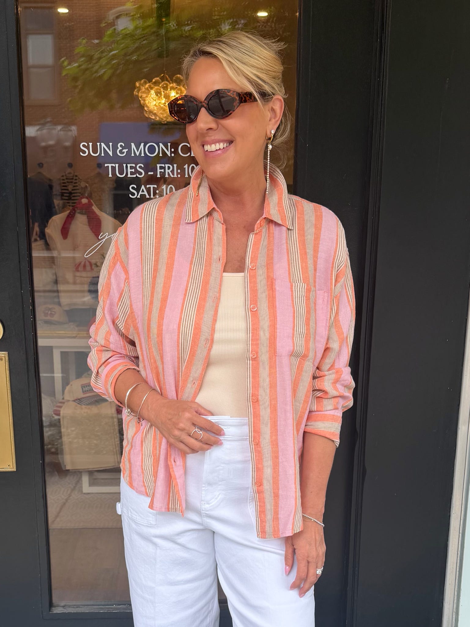 The Perfect Striped Button Up