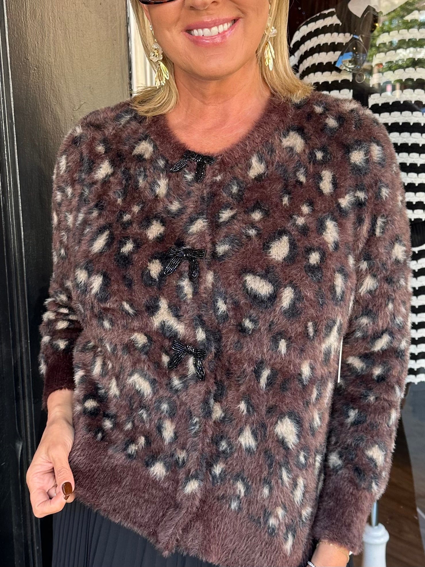 Leah Leopard Cardigan