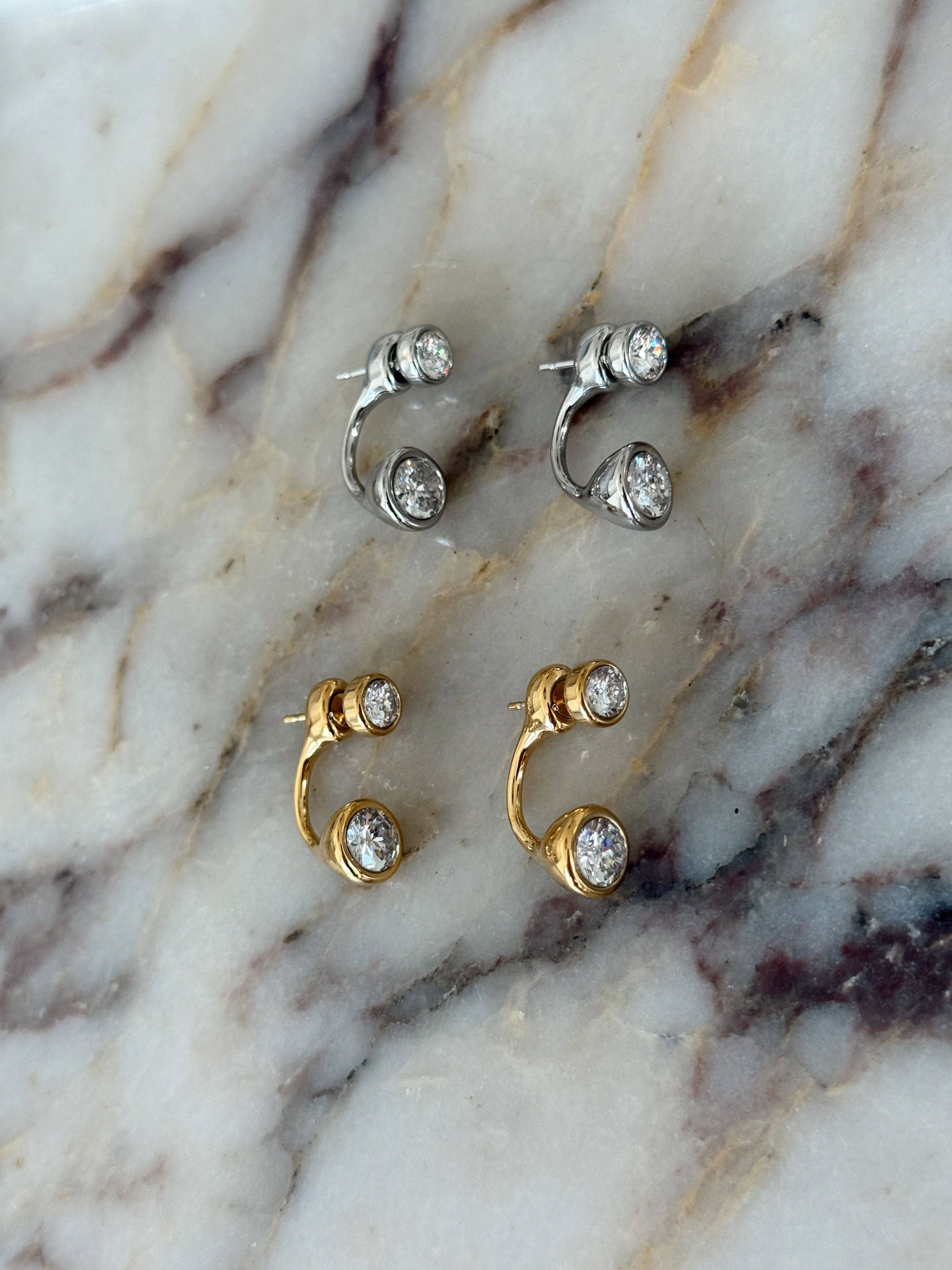 Sage Earrings: Gold