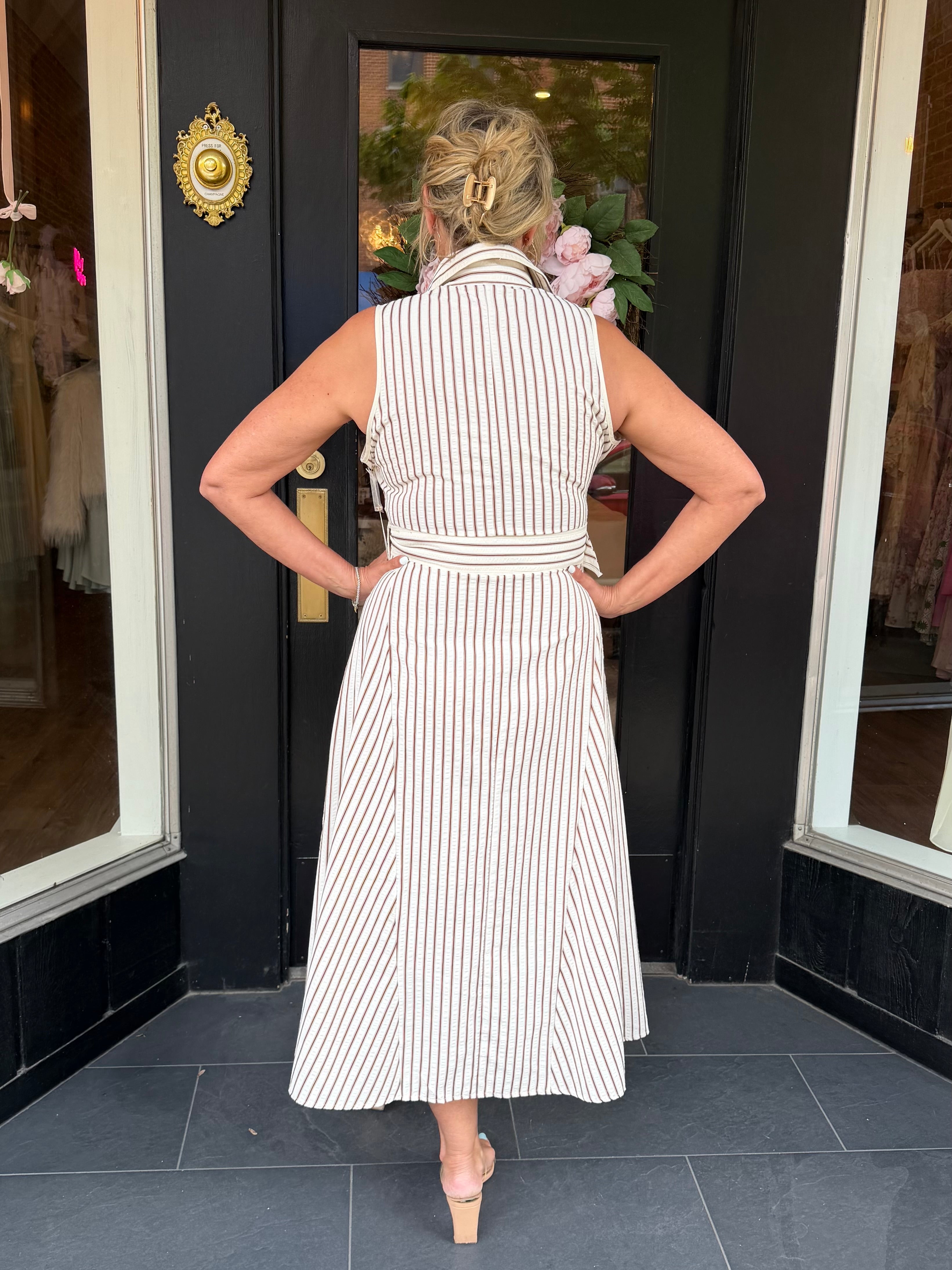 Verona Front Button Dress