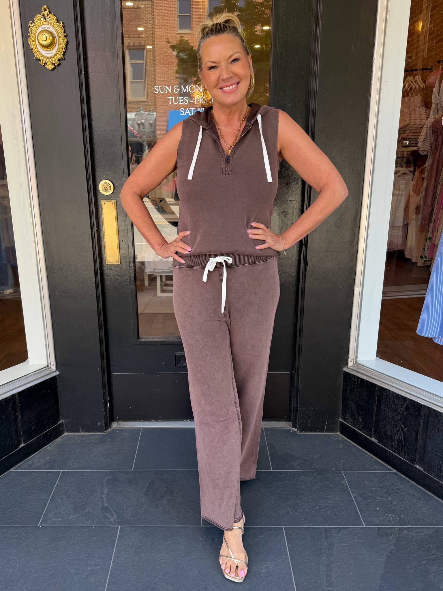 Zoey Sleeveless Zip-Up