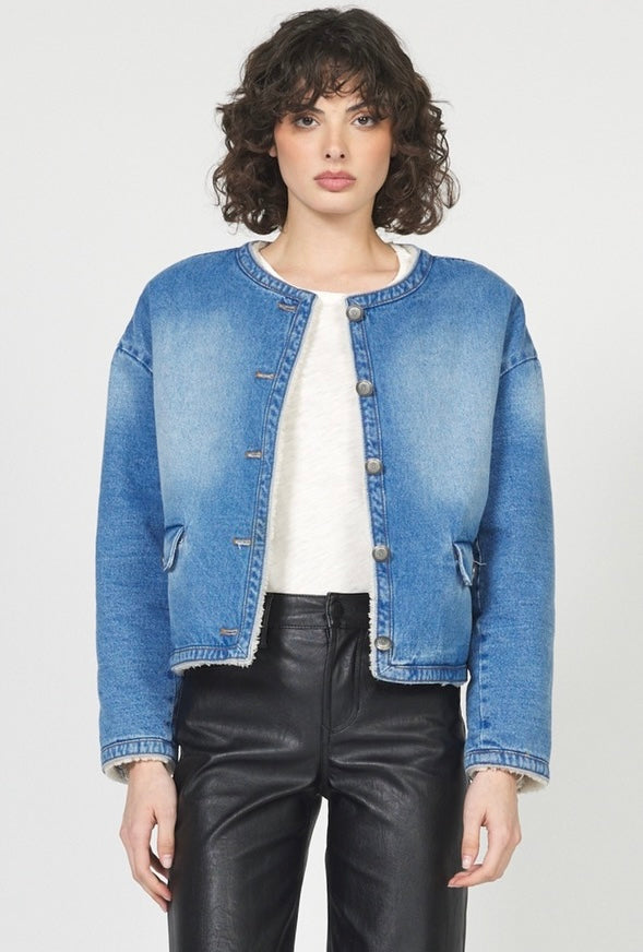 Bonheur Denim Bomber Jacket
