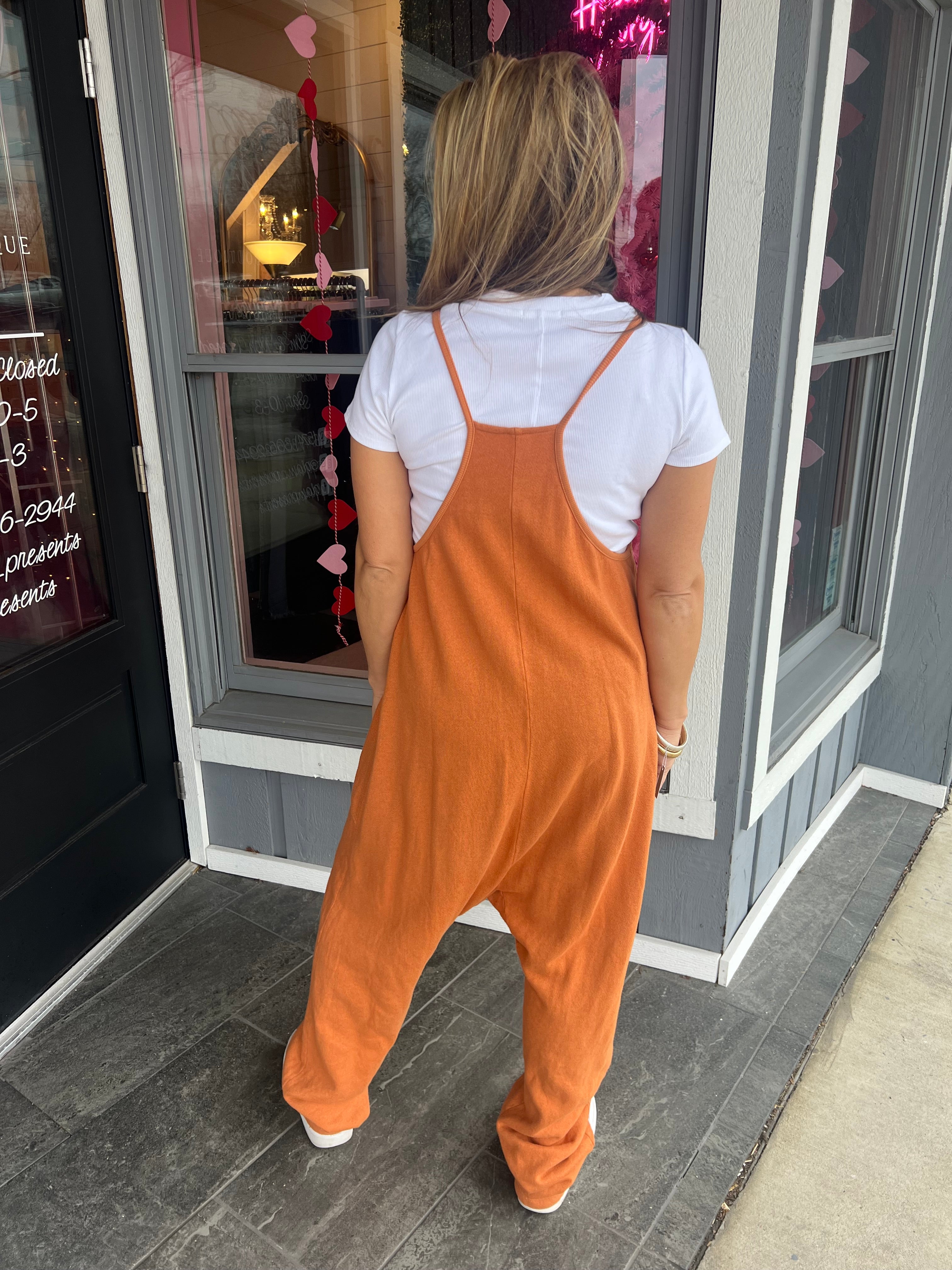 FINAL SALE Burnt Orange Relaxed Fit Onesie