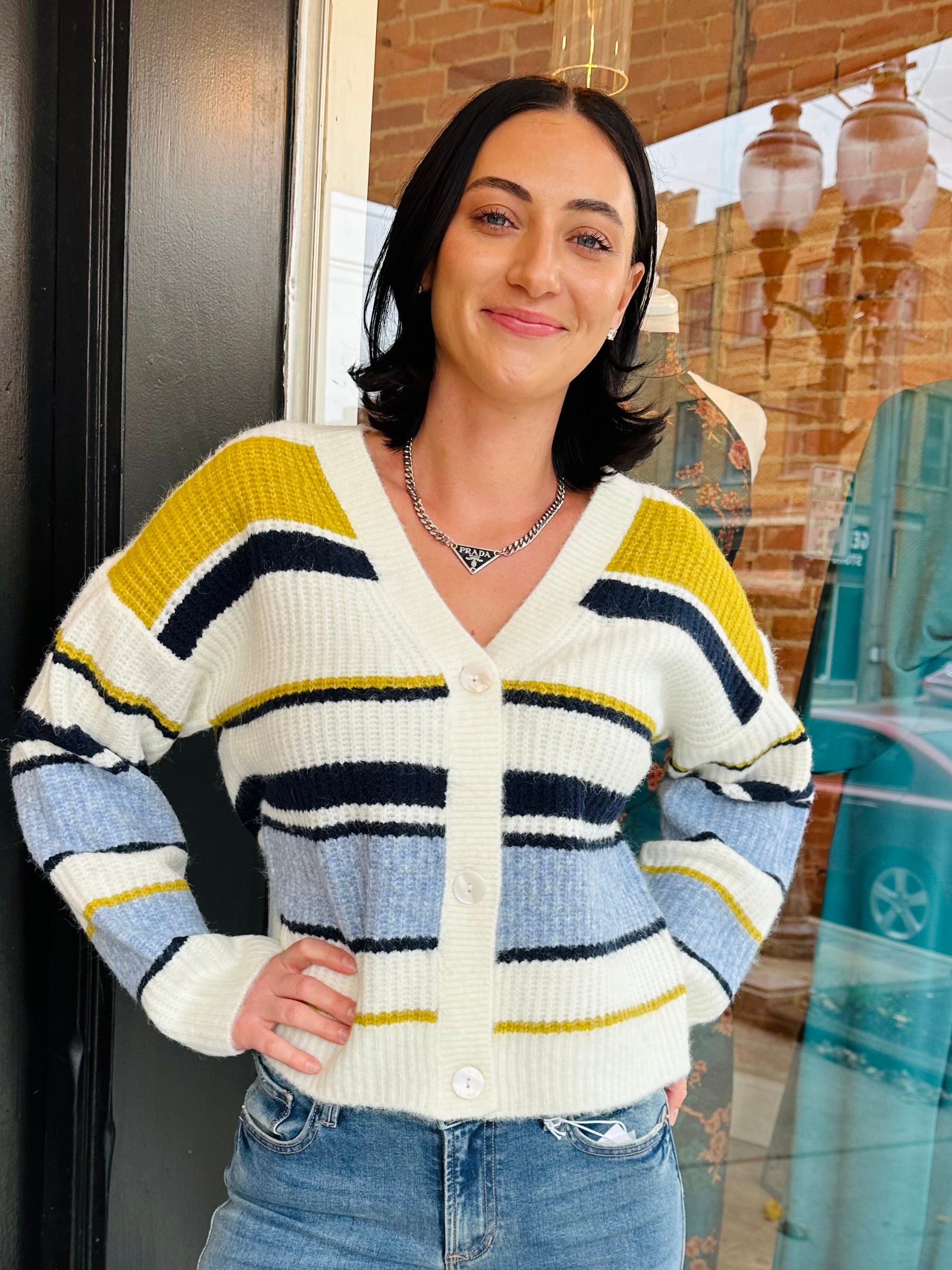 Sasha Striped Cardigan