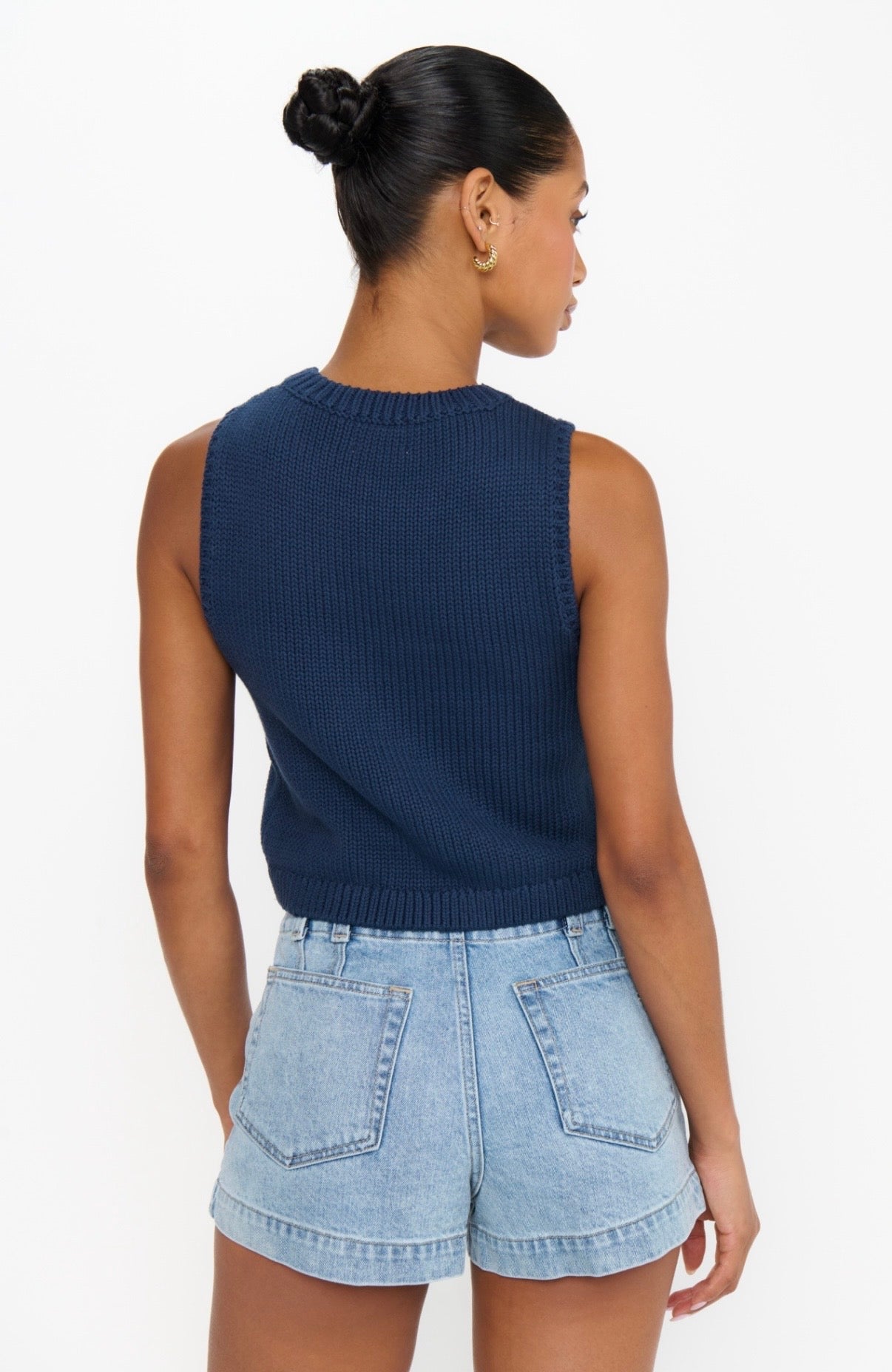 Milo Navy Flag Top