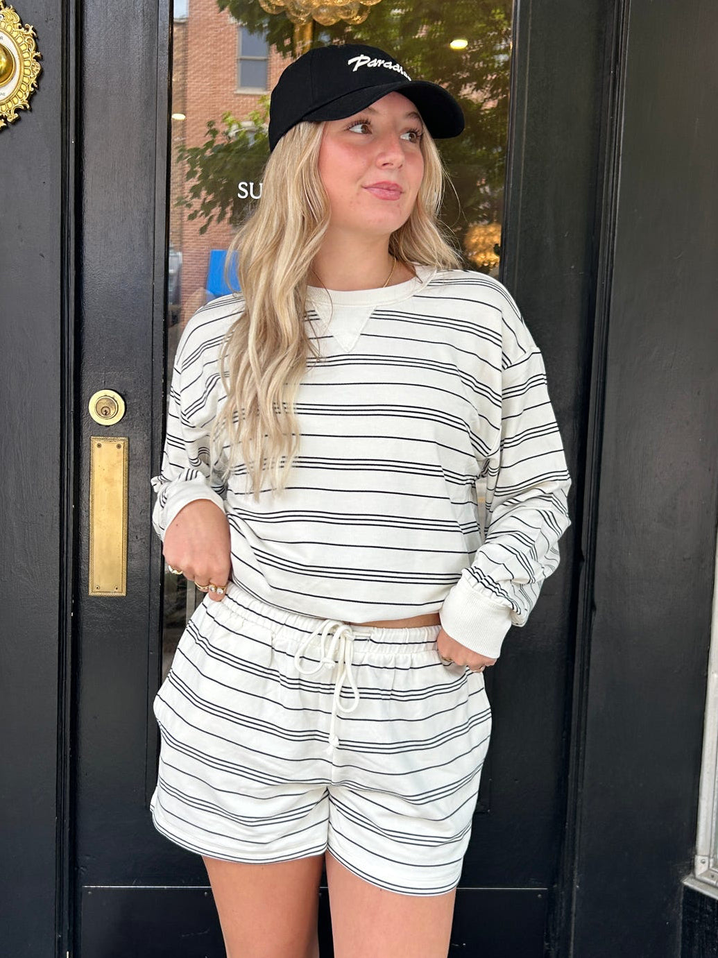 Stand Out Striped Sweatshirt