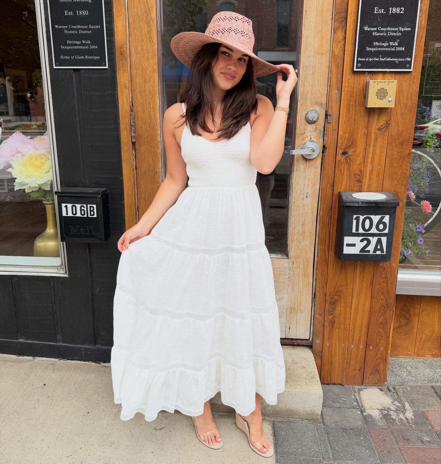 The Eyelet Midi Dress
