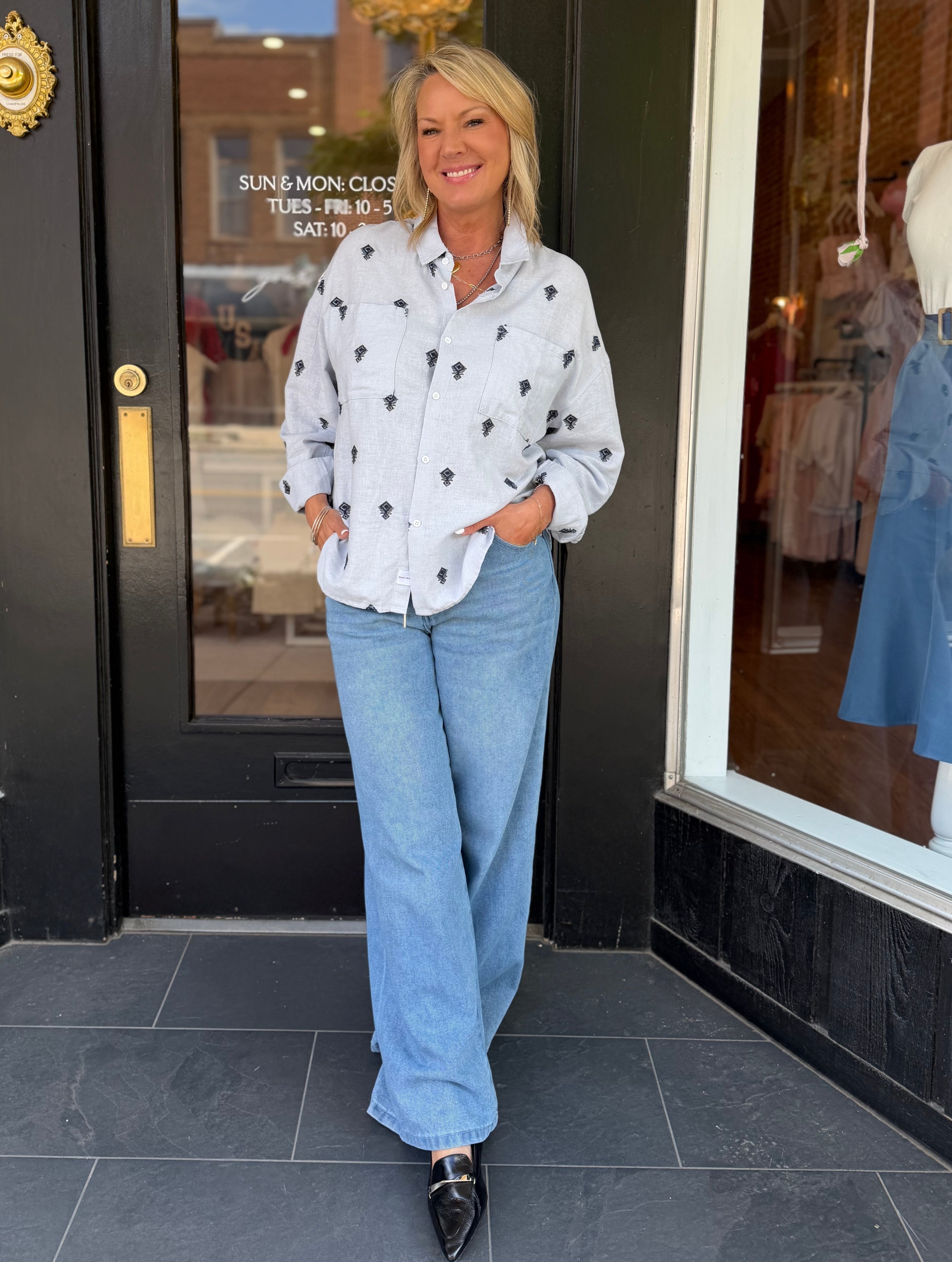 Adrianna Button Up