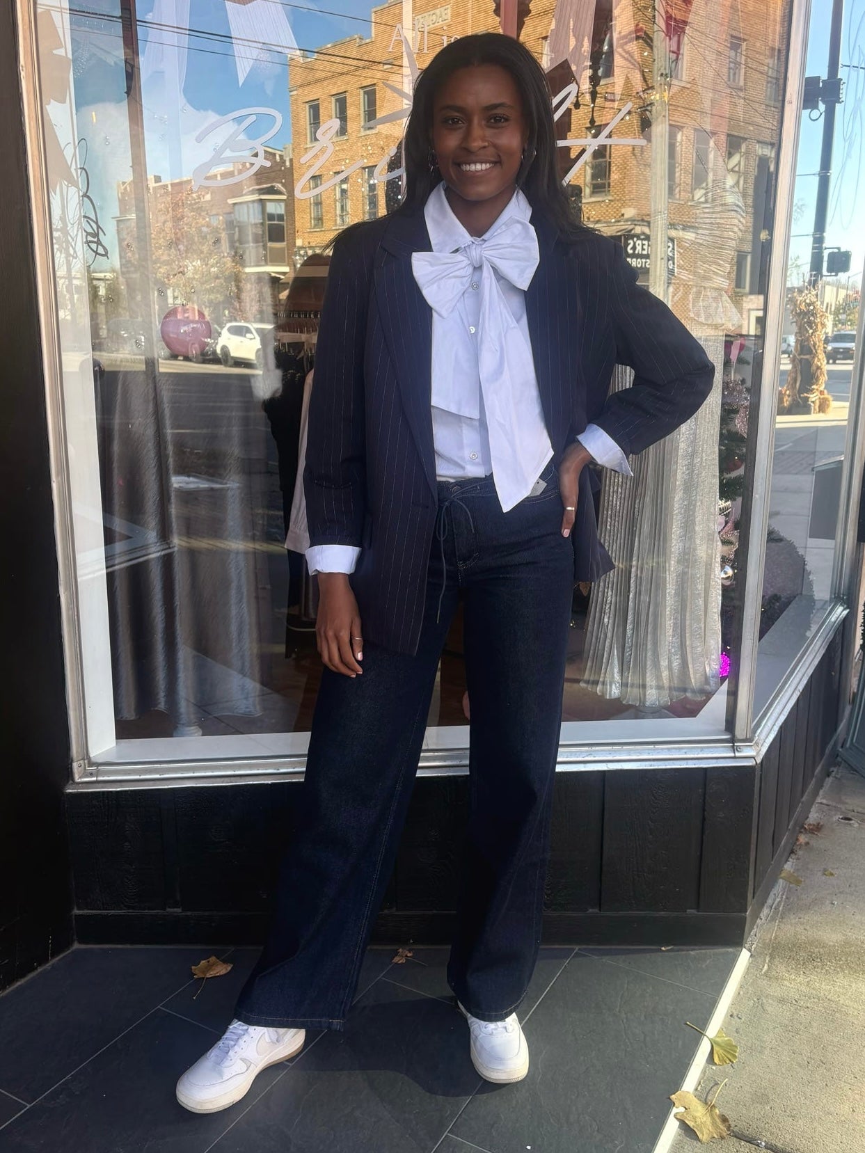 Jade Drawstring Jeans In Rinse