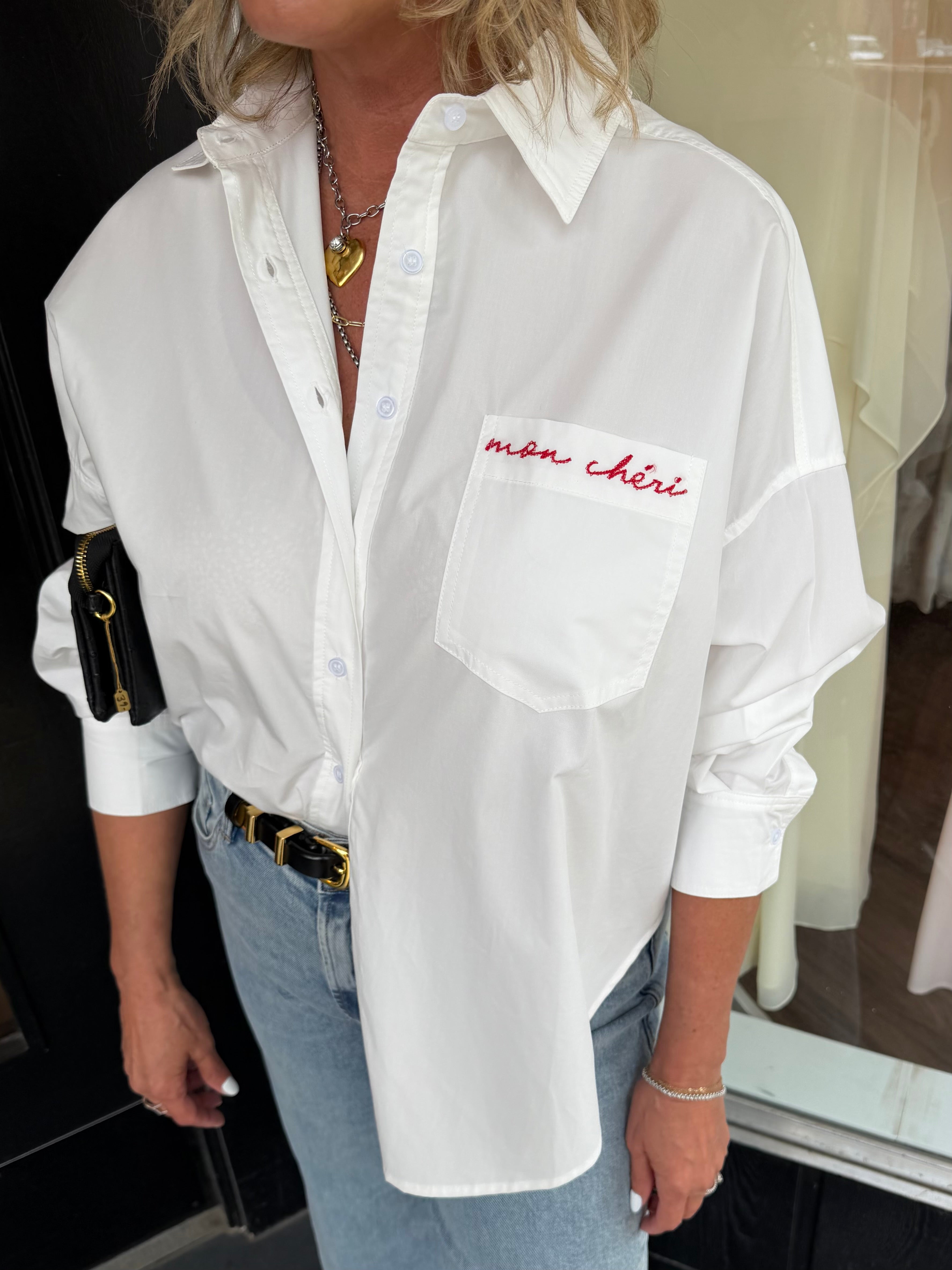 Mon Cheri Oversized Button Up