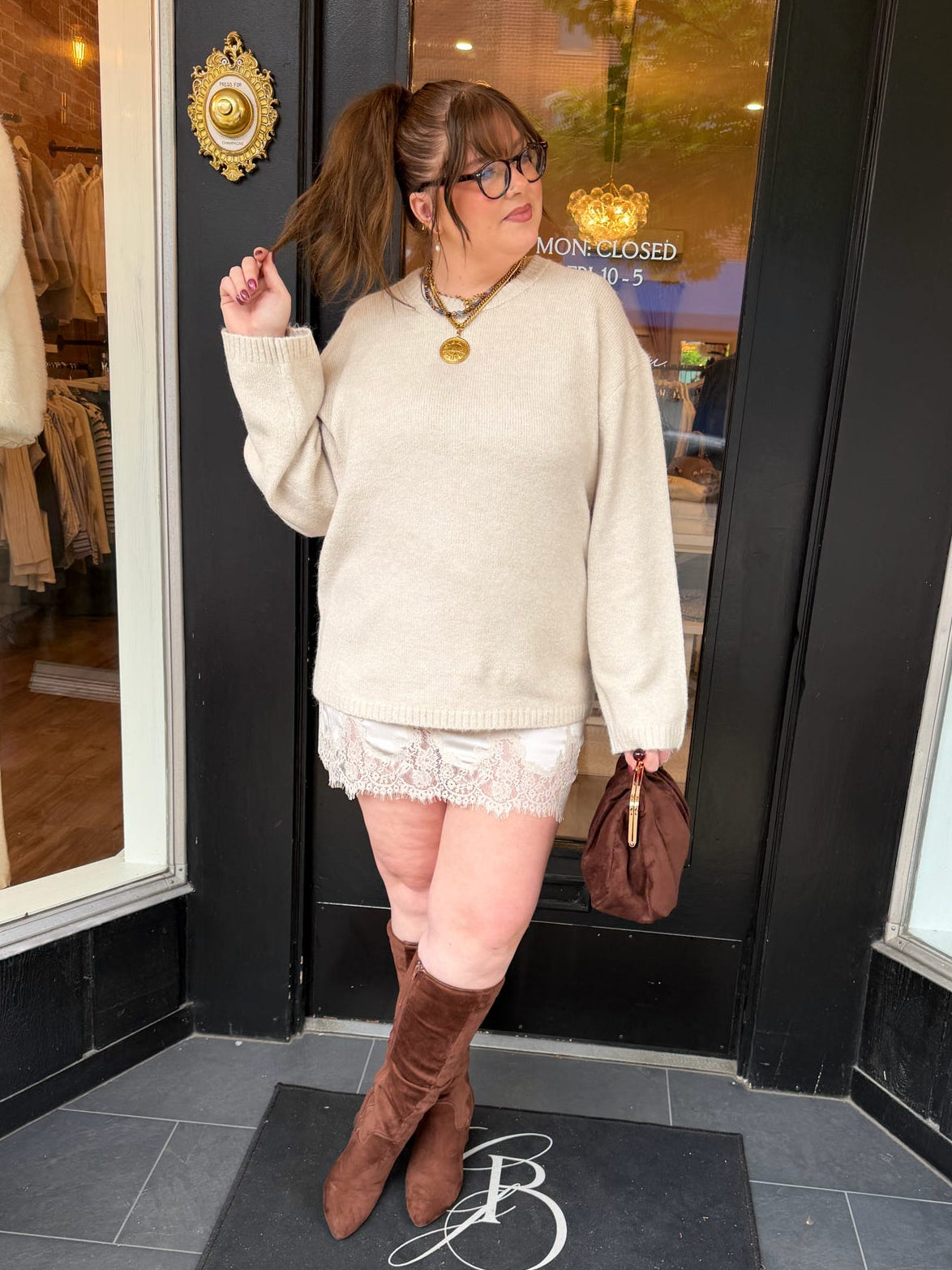 Chill Sweater in Frosted Pearl