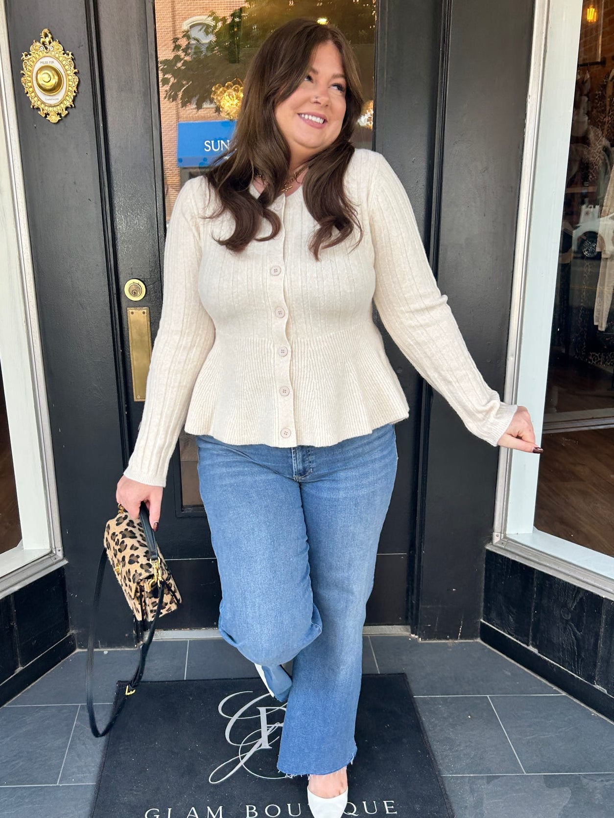 Perfectly Peplum Cardigan
