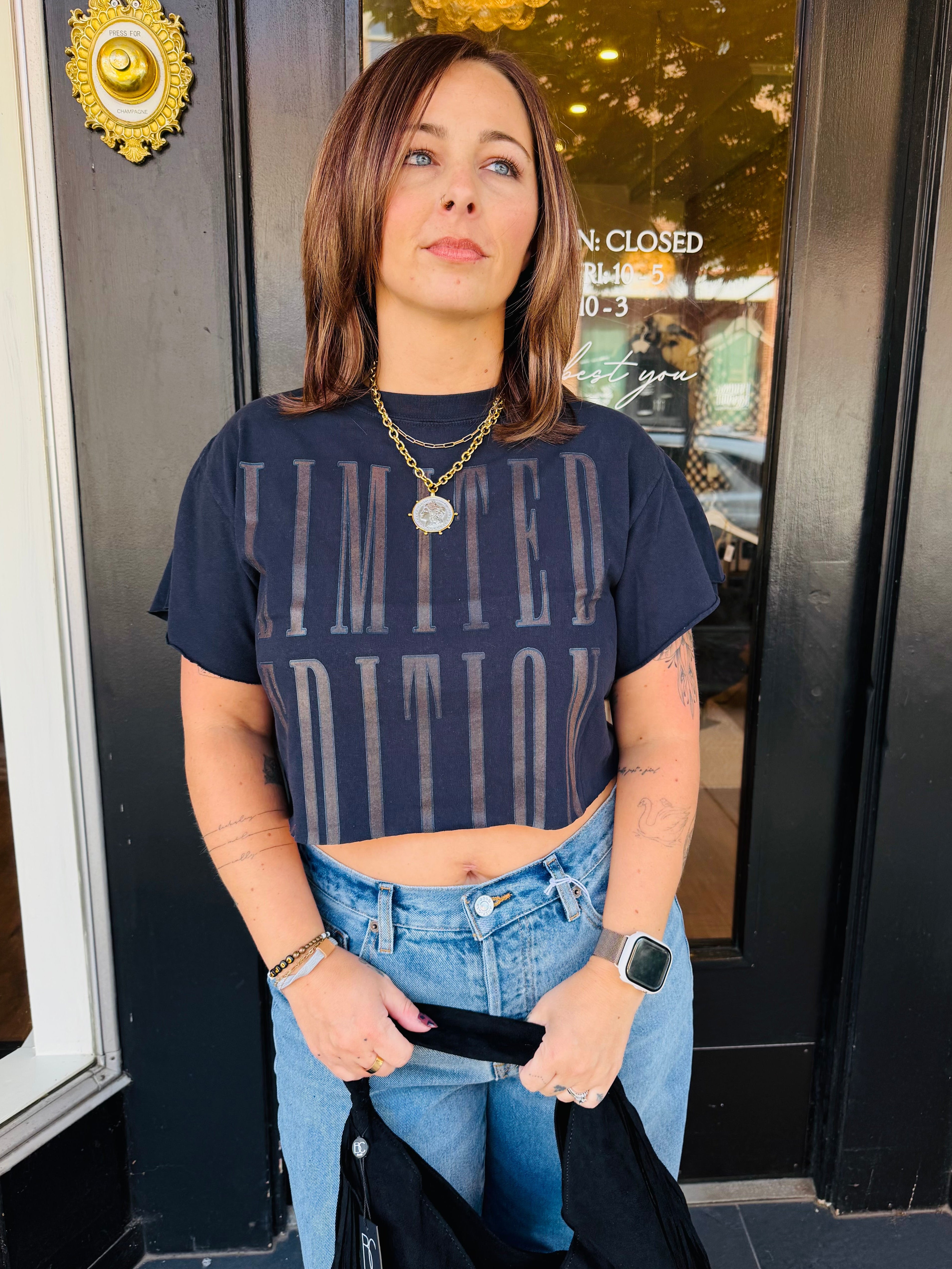 Cropped Limited Edition Graphic Tee