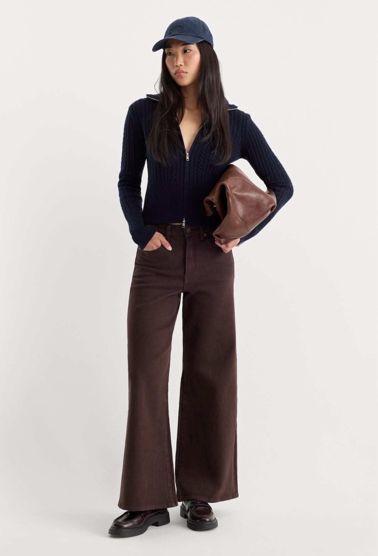 Good Waist Palazzo Ankle Jeans