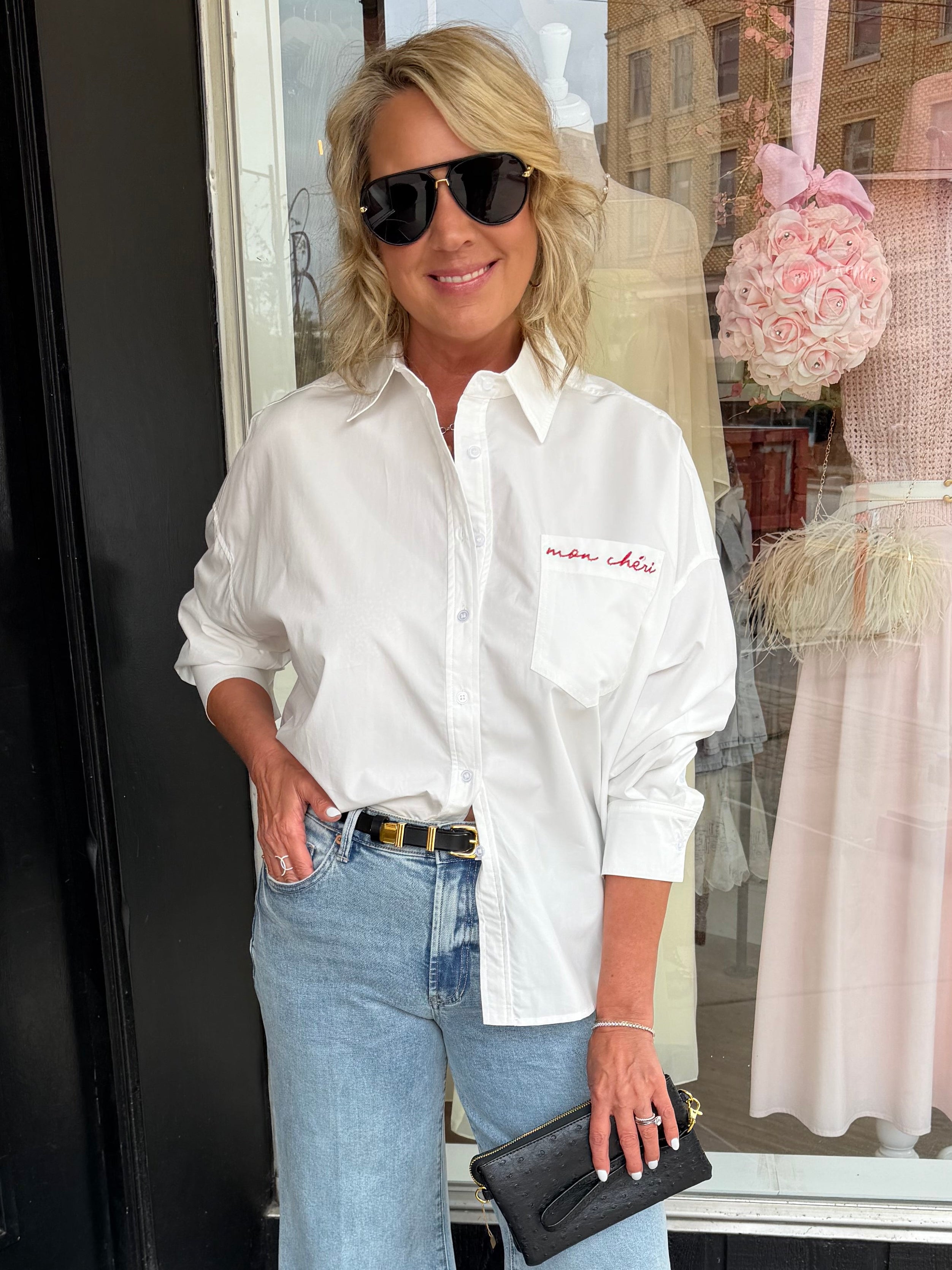 Mon Cheri Oversized Button Up