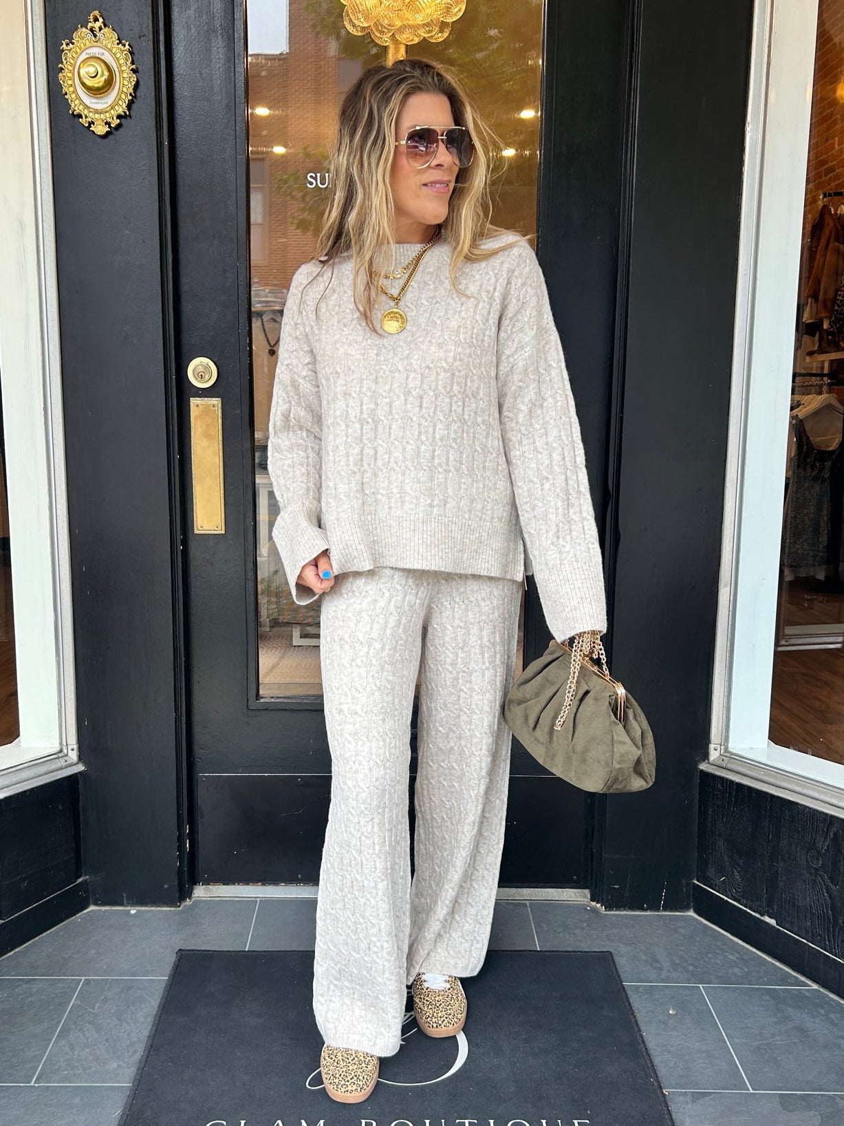 The Sunday-In-Soho Cable Knit Pant