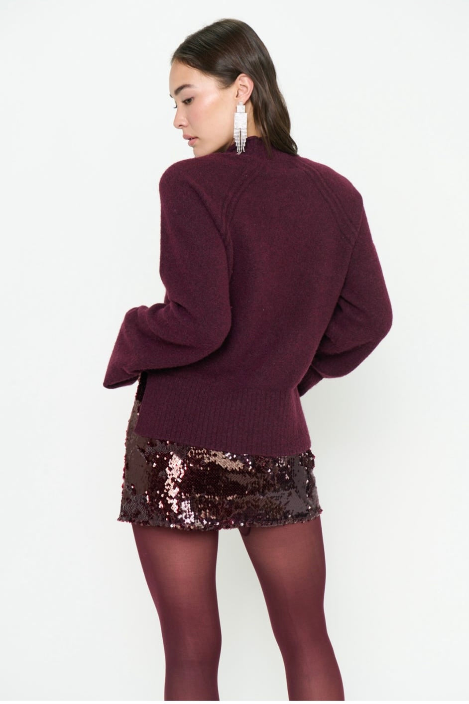 Emerson Merlot Knit Sweater