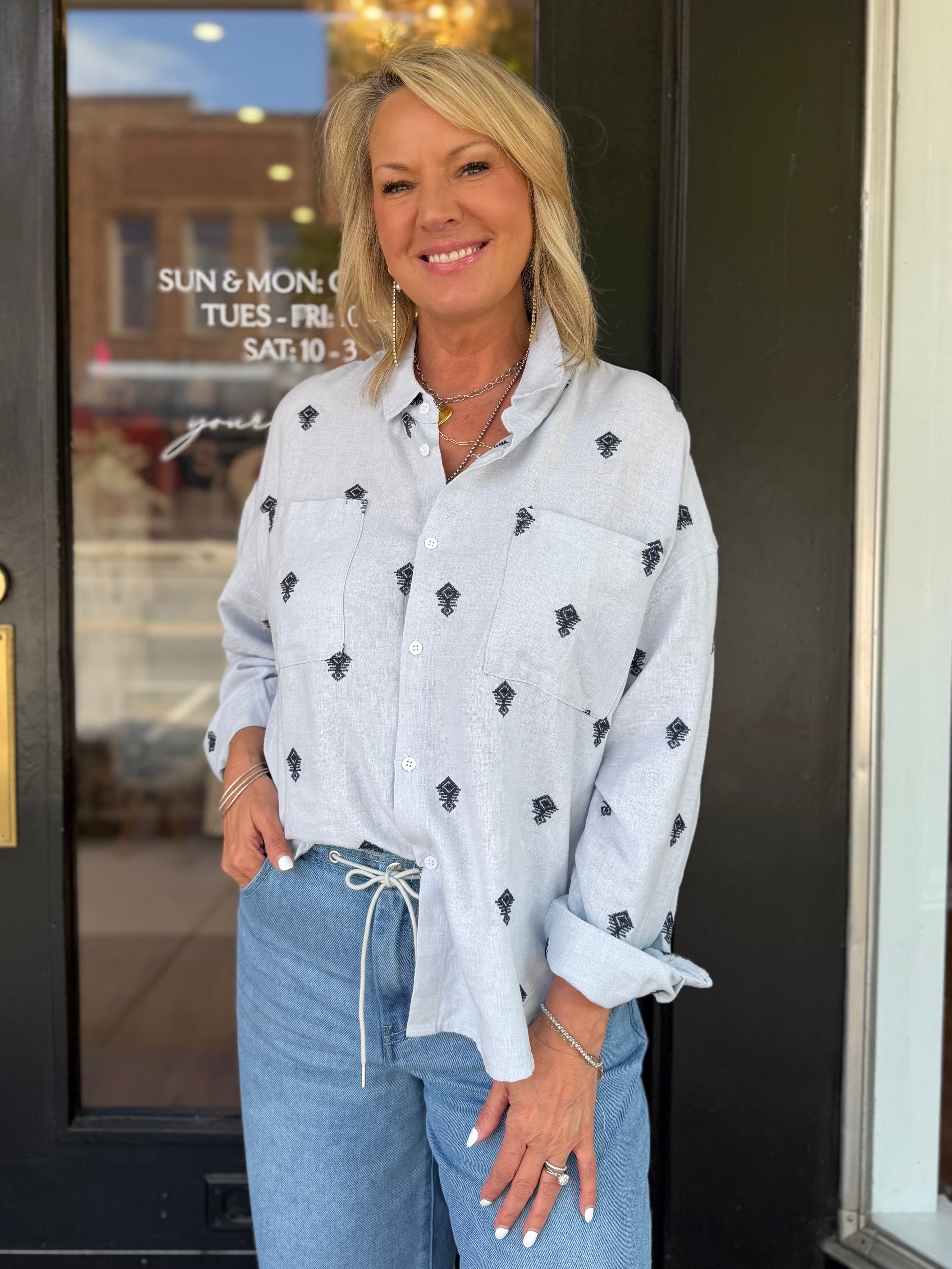 Adrianna Button Up