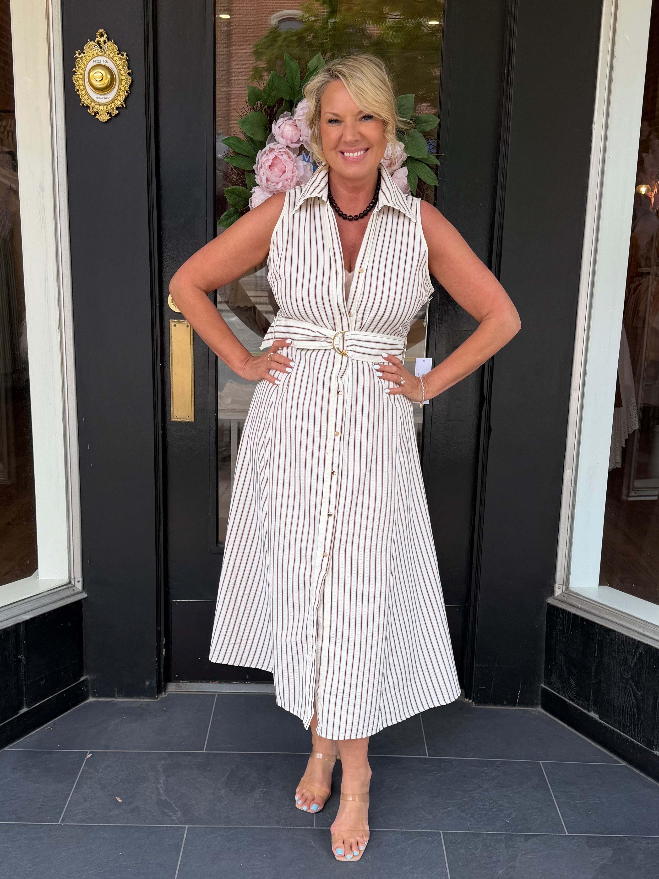 Verona Front Button Dress