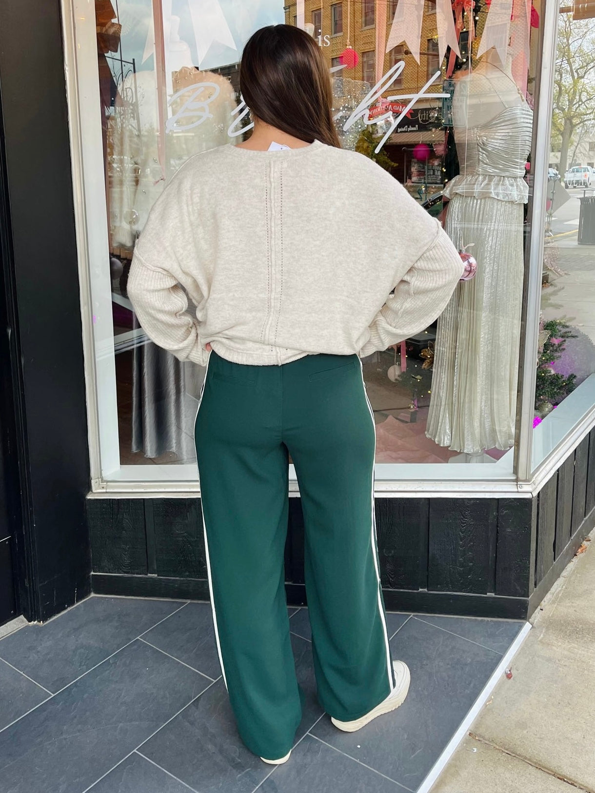 Saunder Track Pant Garland Green