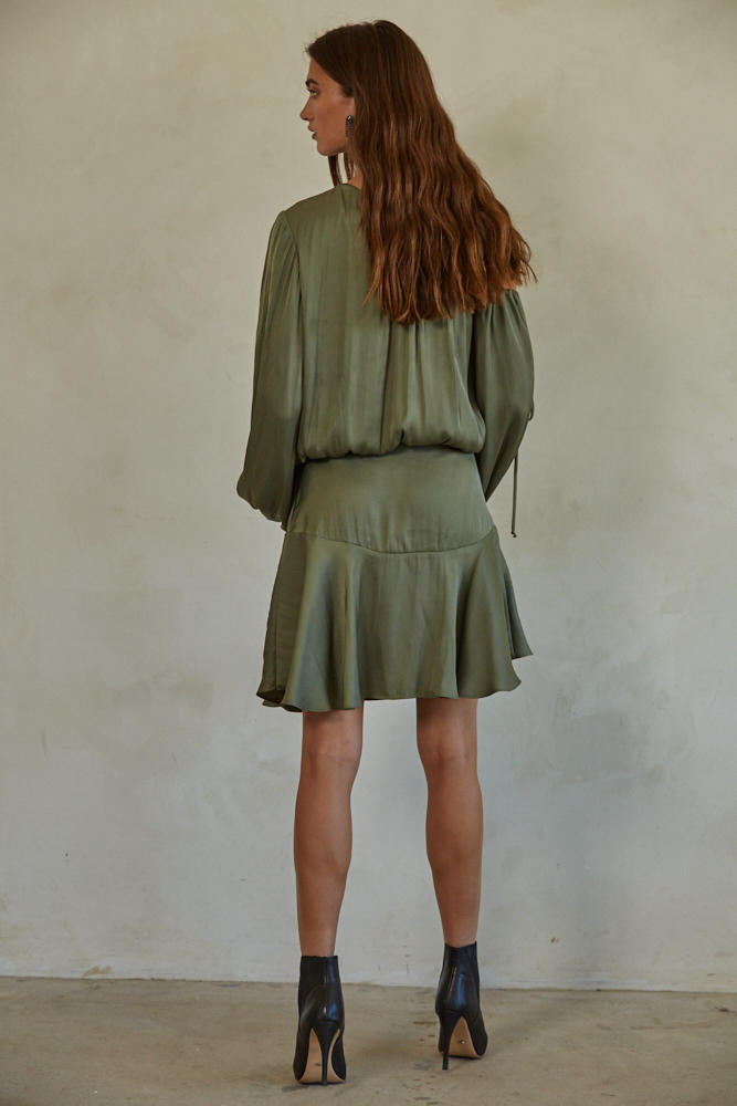 Satin Asymmetrical Dress