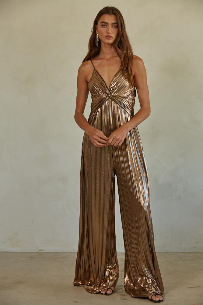 The Bronze Goodness Jumpsuit - Final Sale