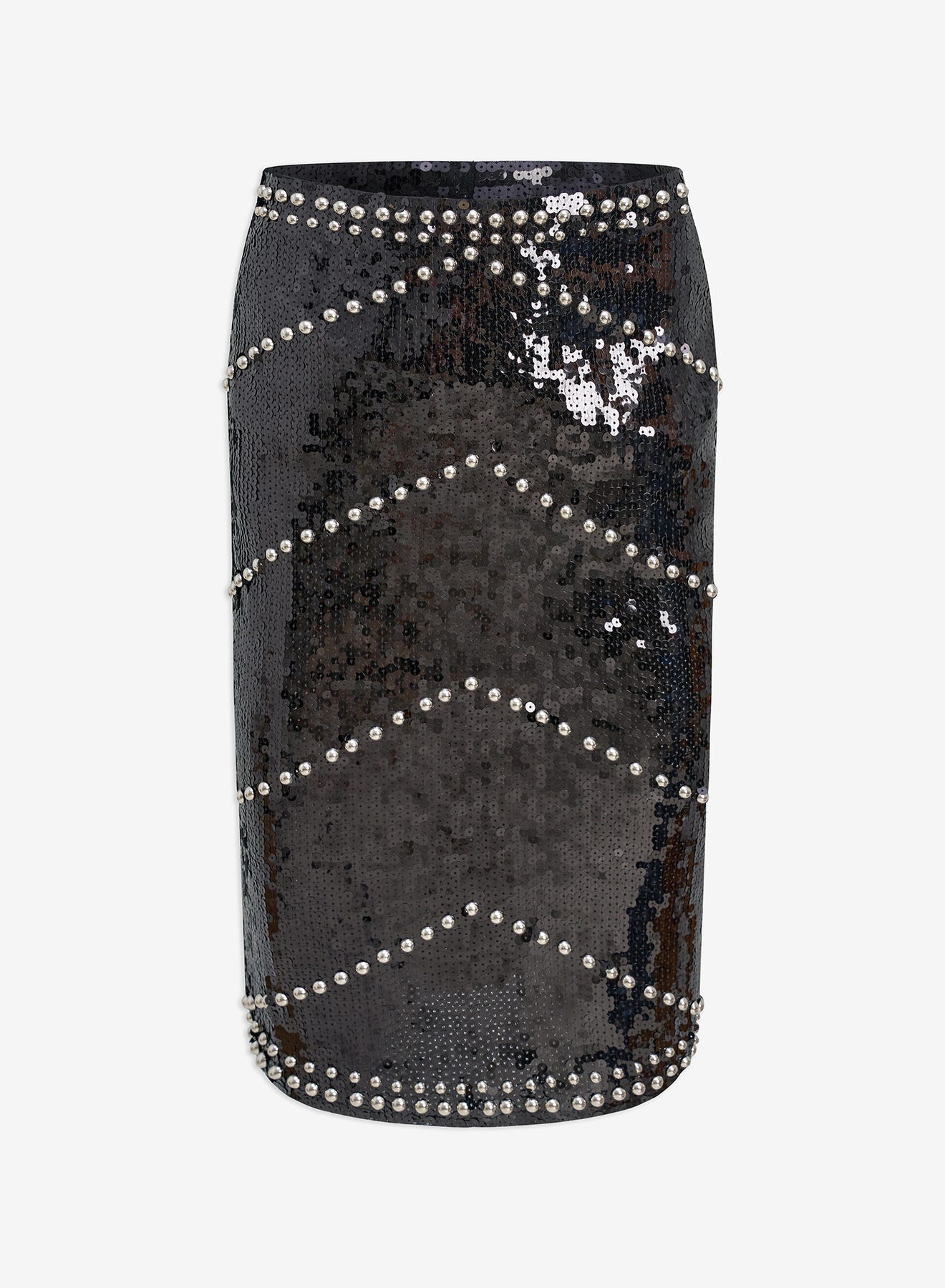 The Noir Embellished Midi Skirt