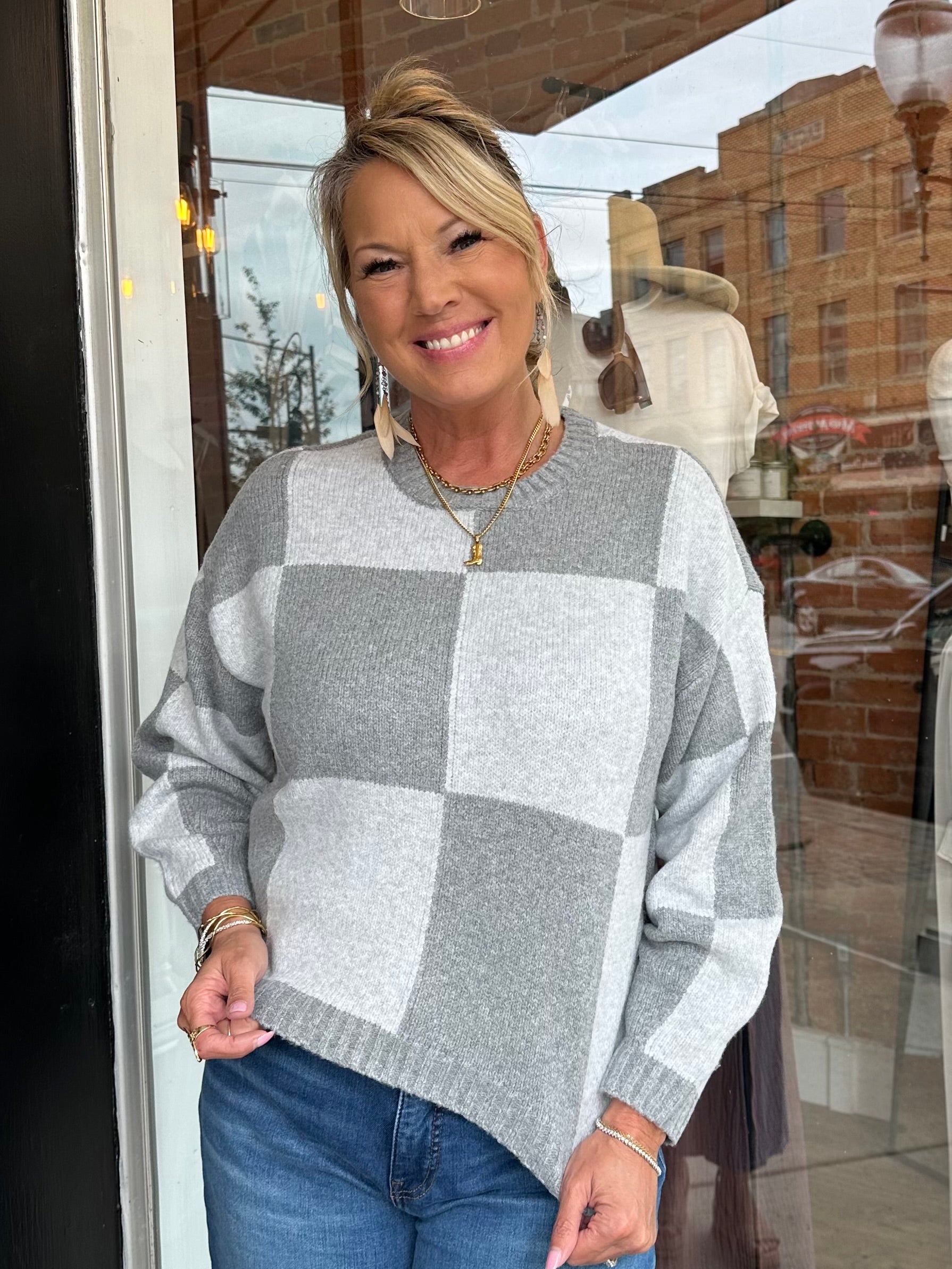 Megan Colorblock Sweater