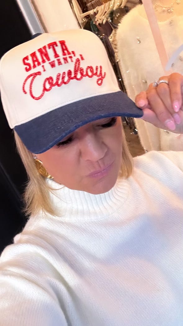 Santa I want a cowboy hat