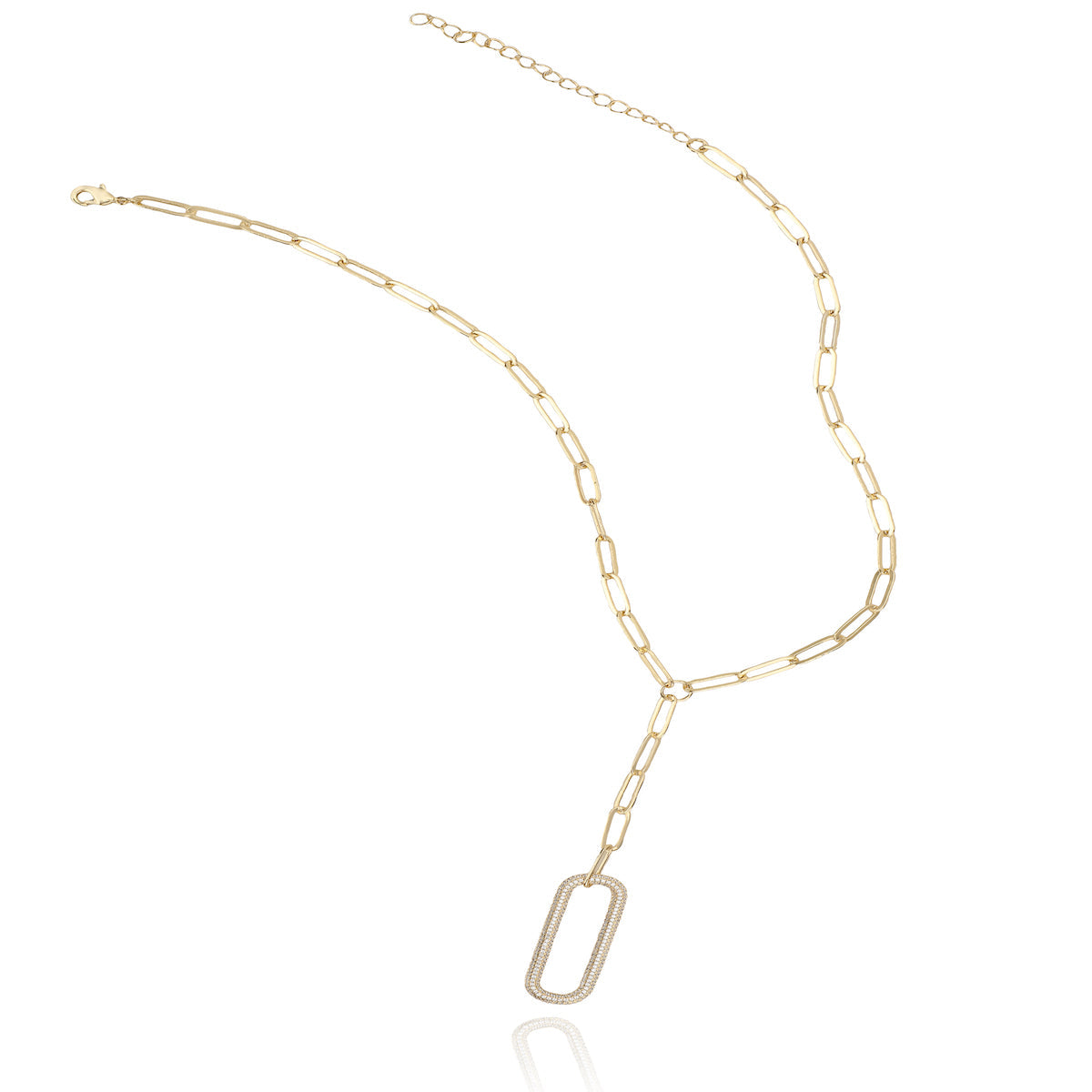 Pave Link Necklace