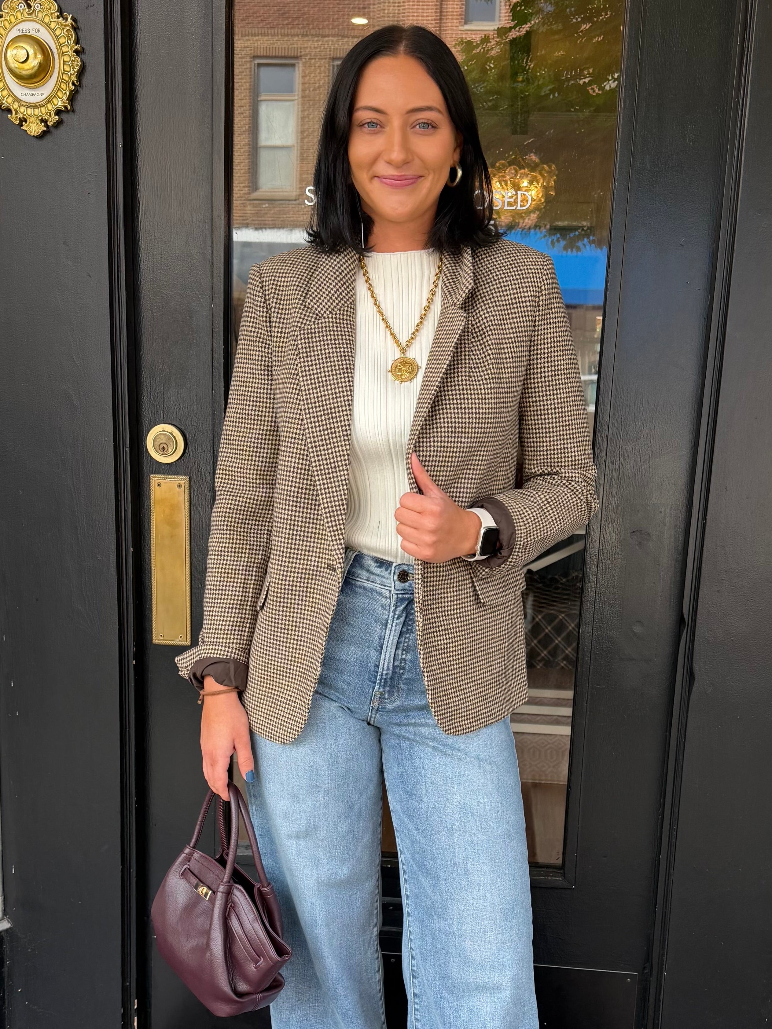 Evan Check Blazer