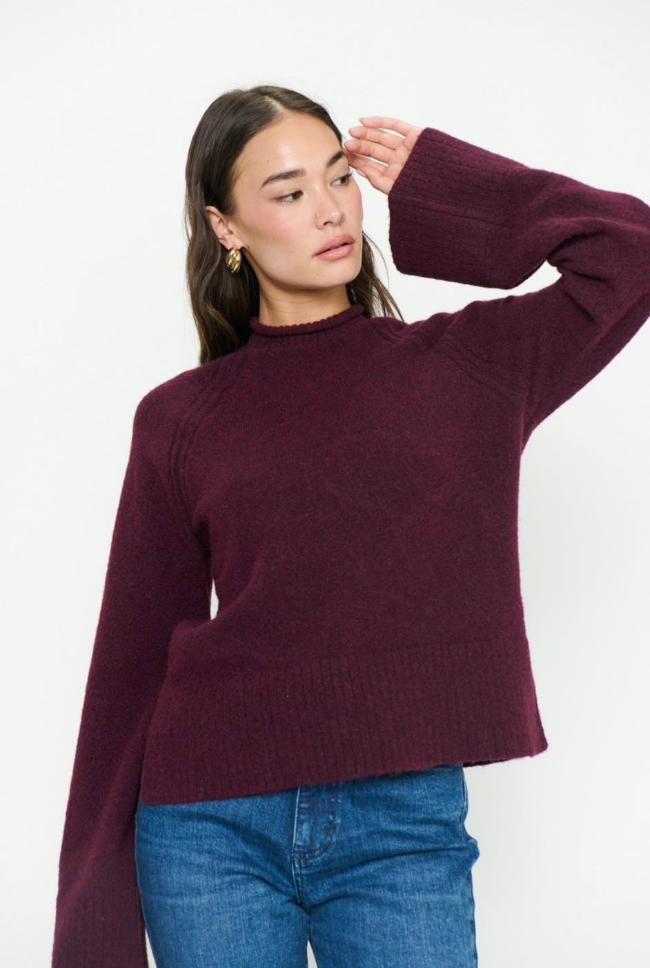 Emerson Merlot Knit Sweater