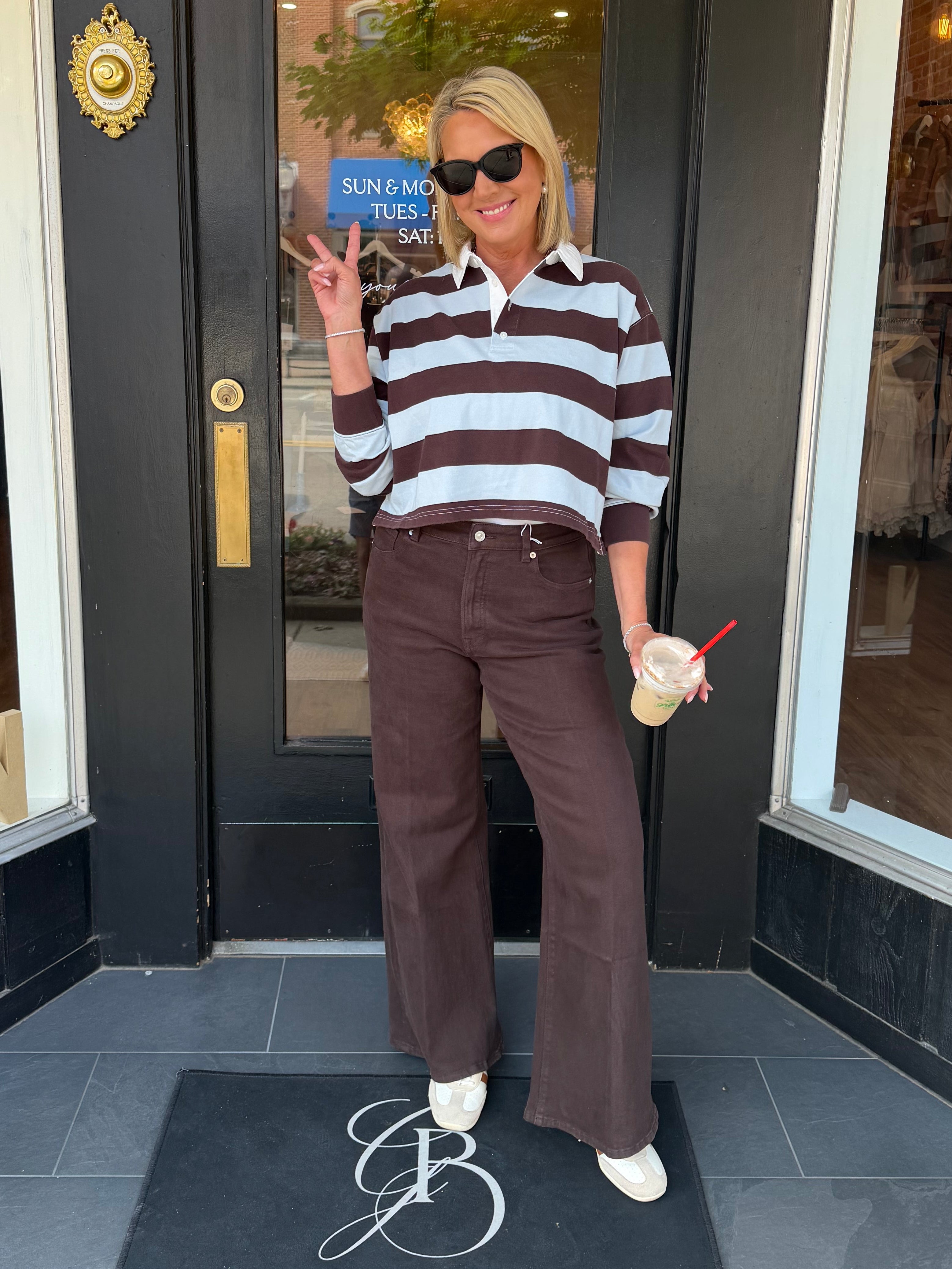 Good Waist Palazzo Ankle Jeans