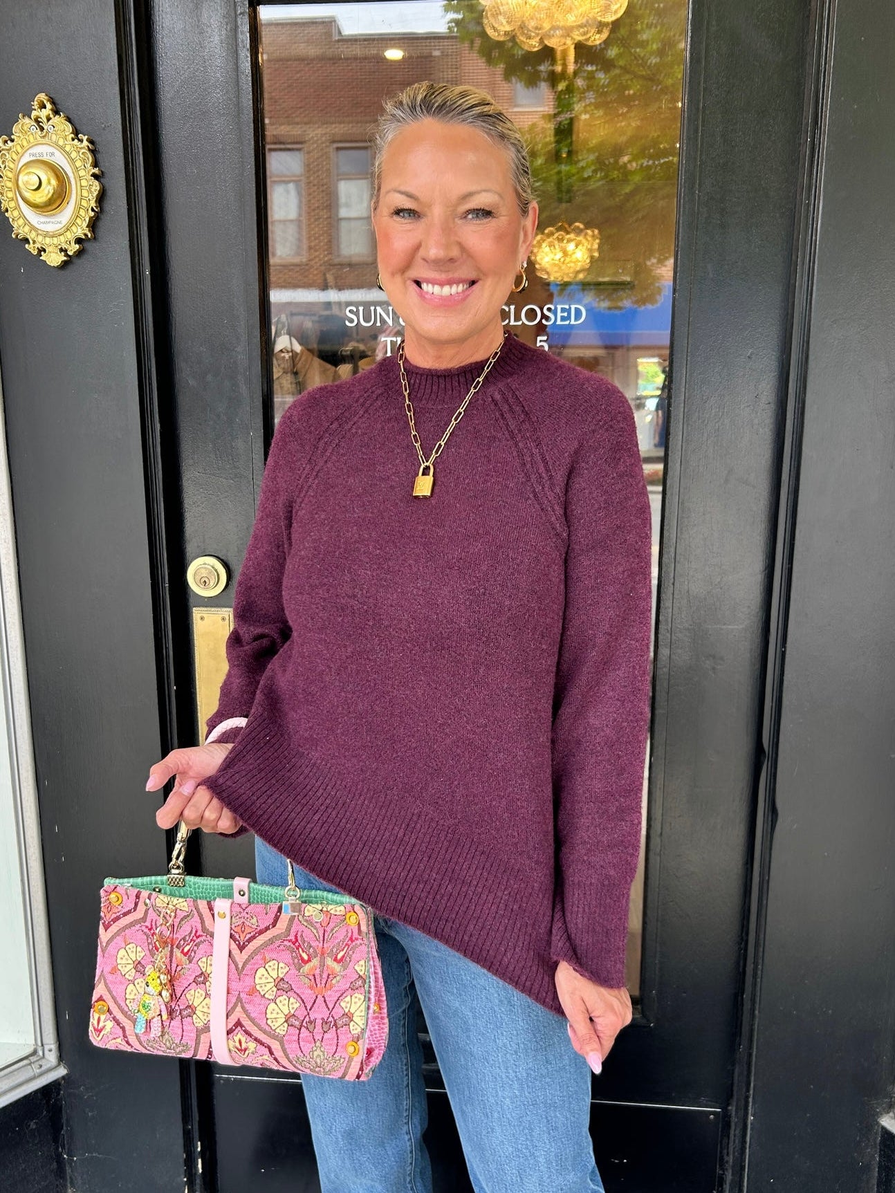 Emerson Merlot Knit Sweater
