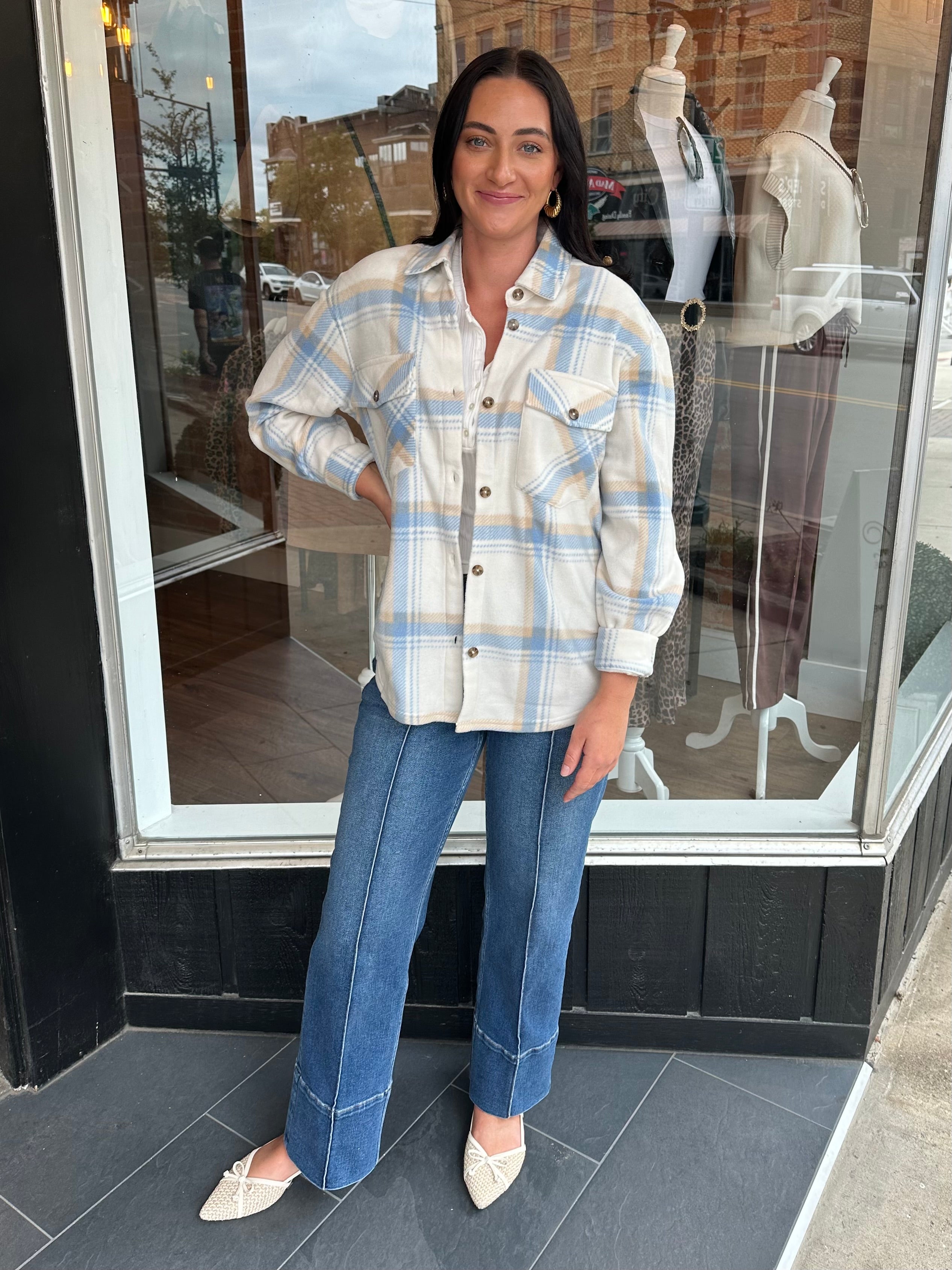 Hiker Two-Toned Plaid Jacket