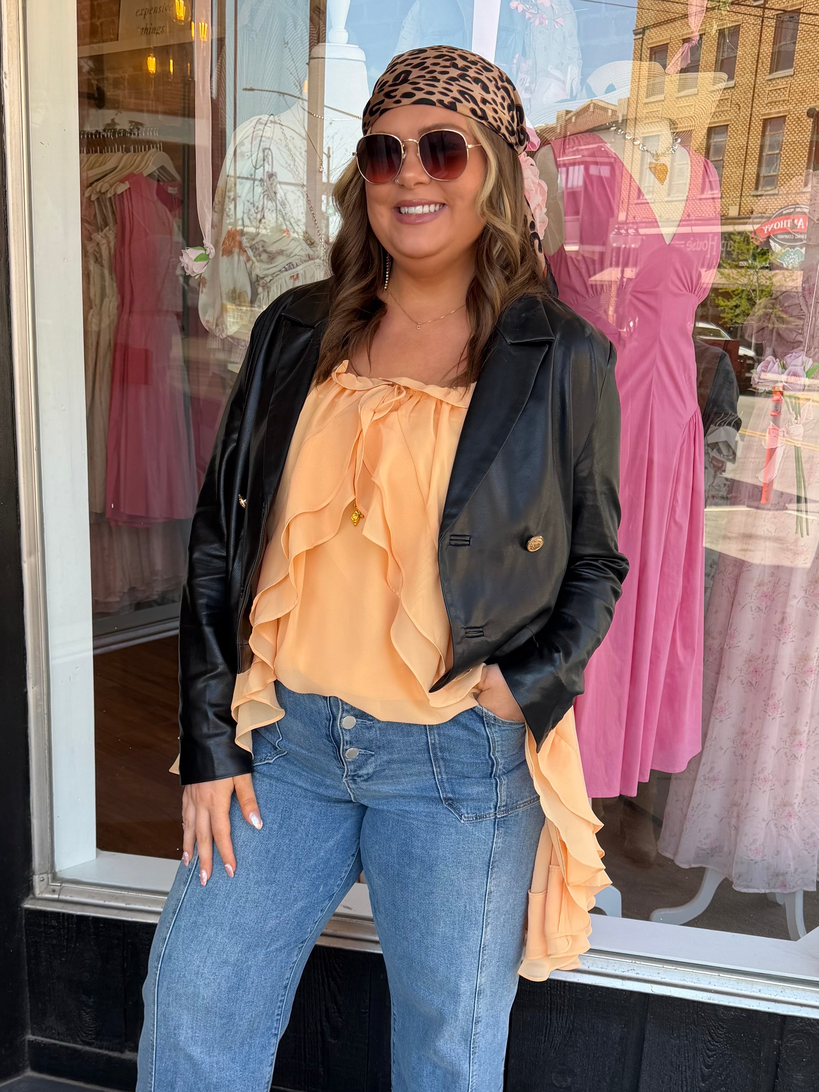 Lorella Dress in Apricot