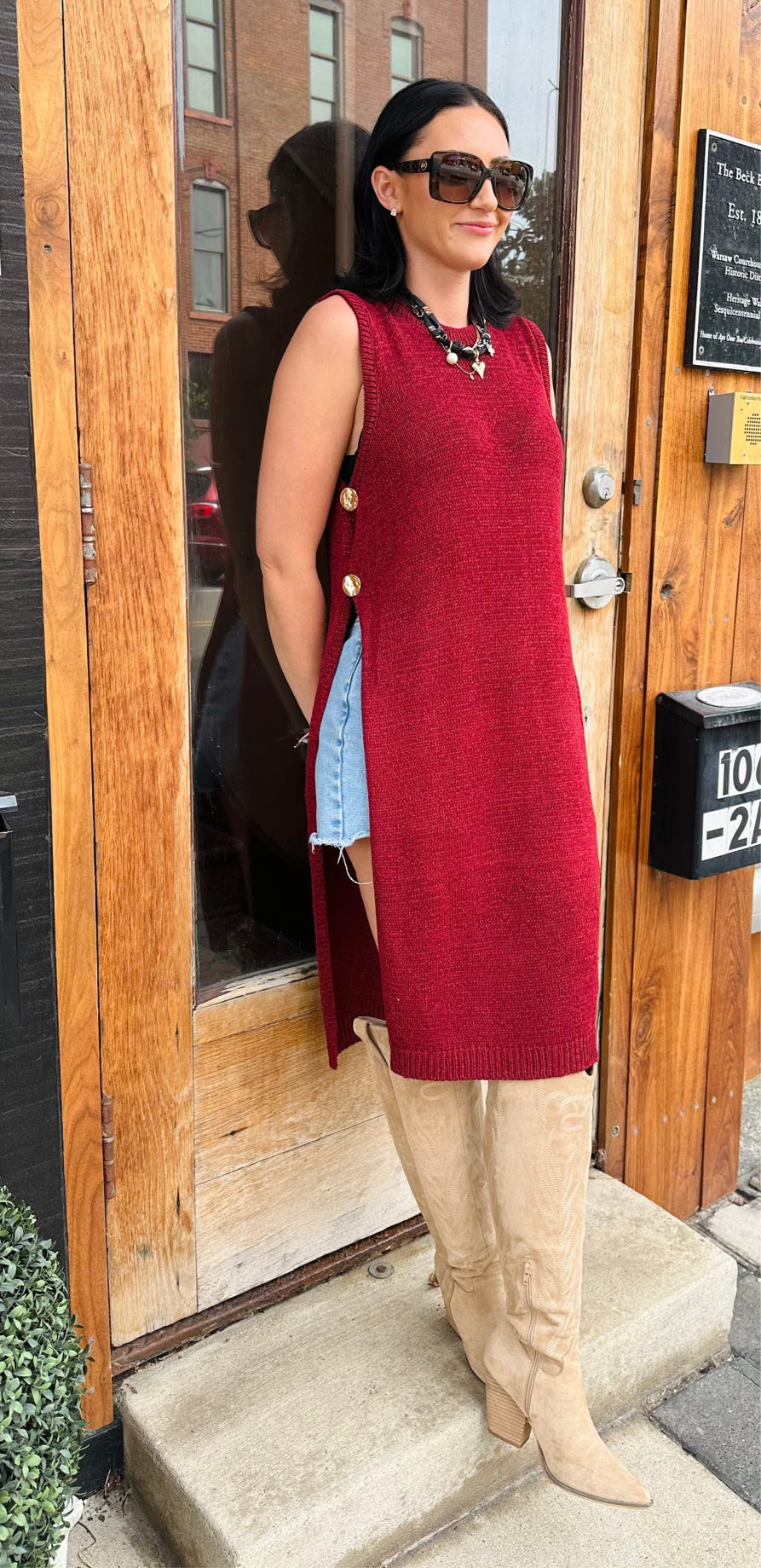 Allison Long Sleeveless Sweater