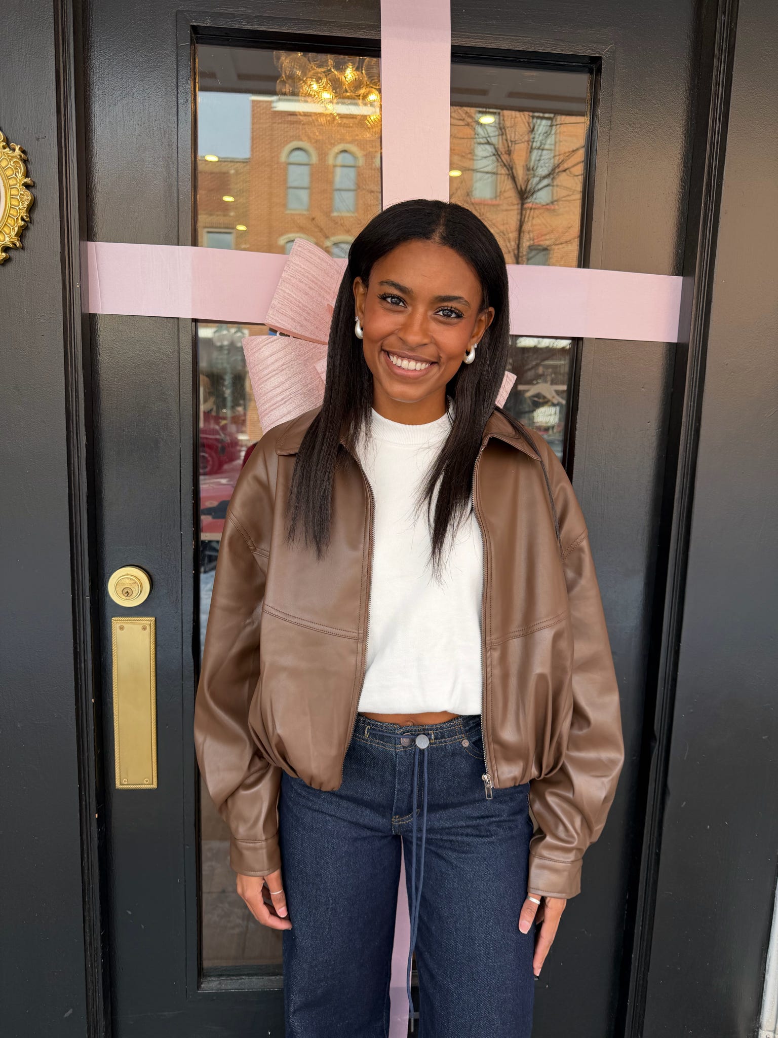 Valerie faux leather jacket