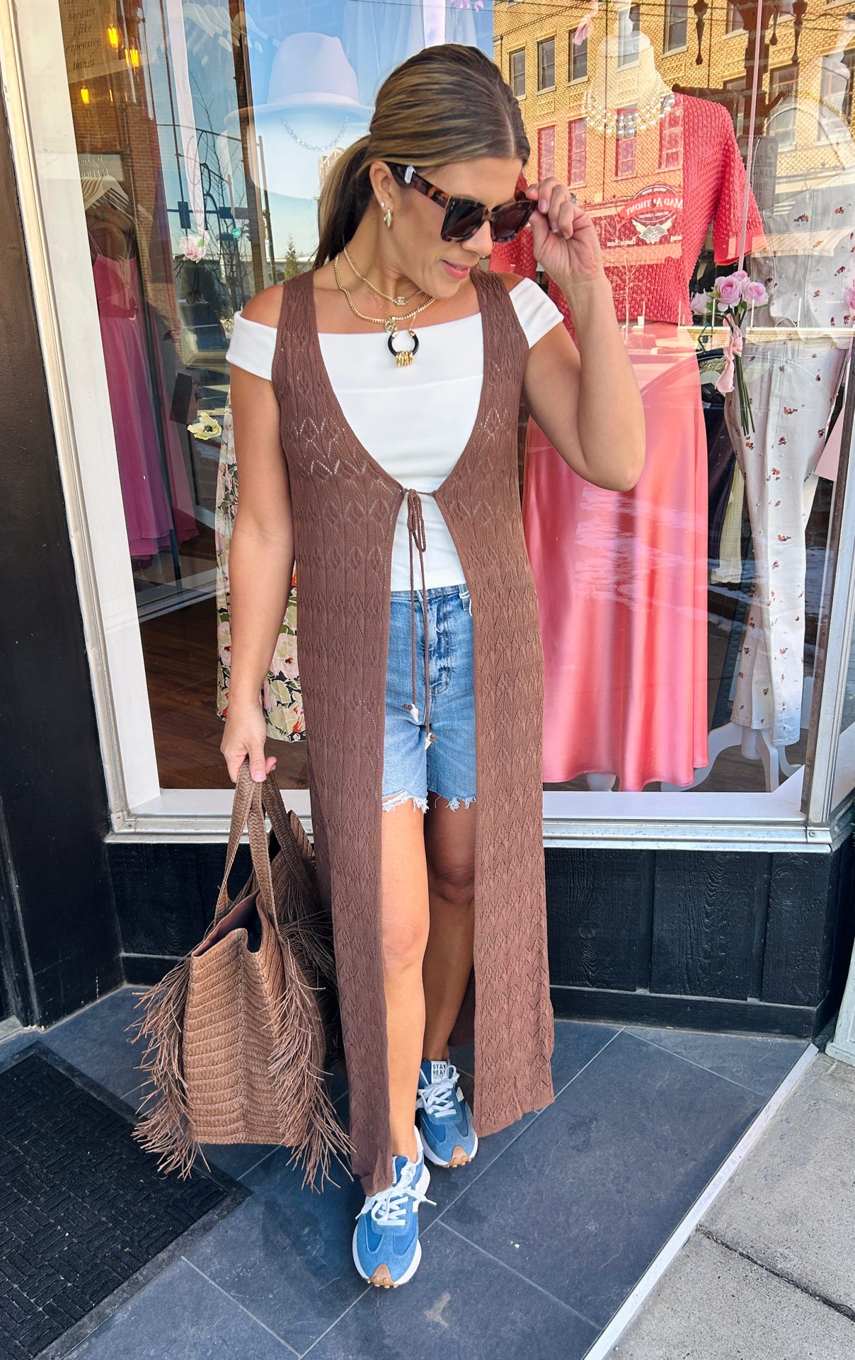 Kimono Sleeveless Duster