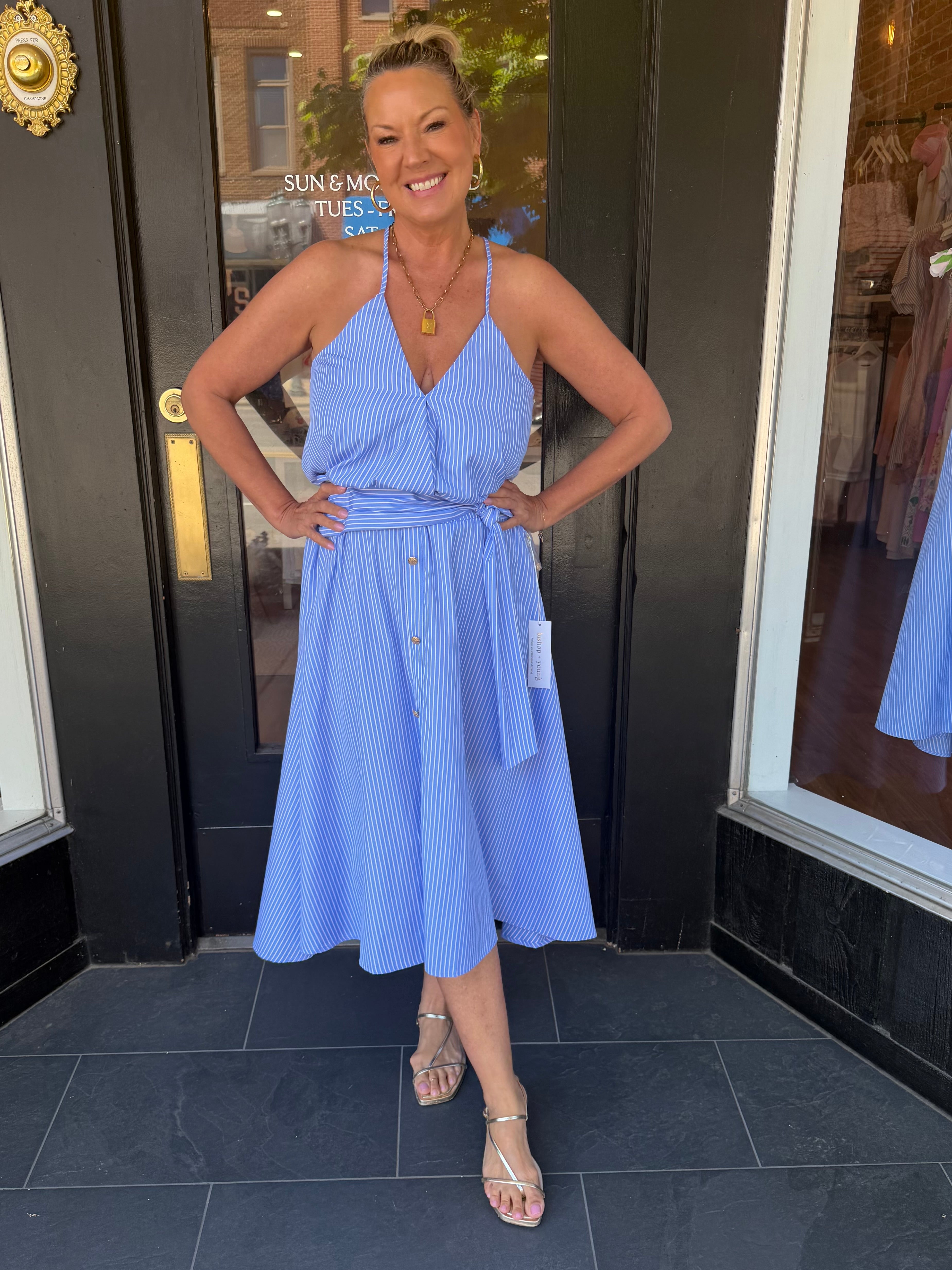 Summer Poplin Midi Skirt