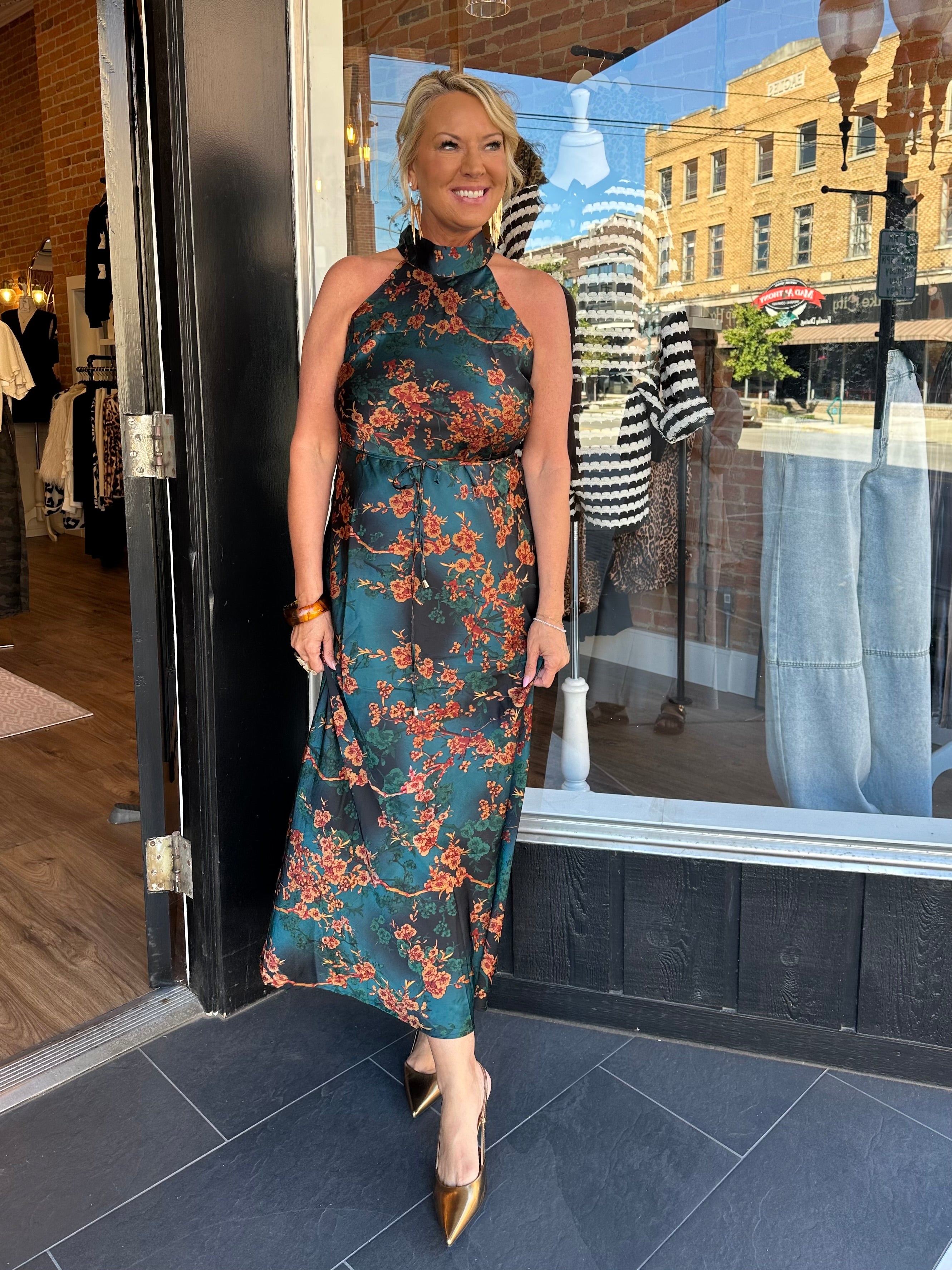 Vienna Halter Maxi Dress