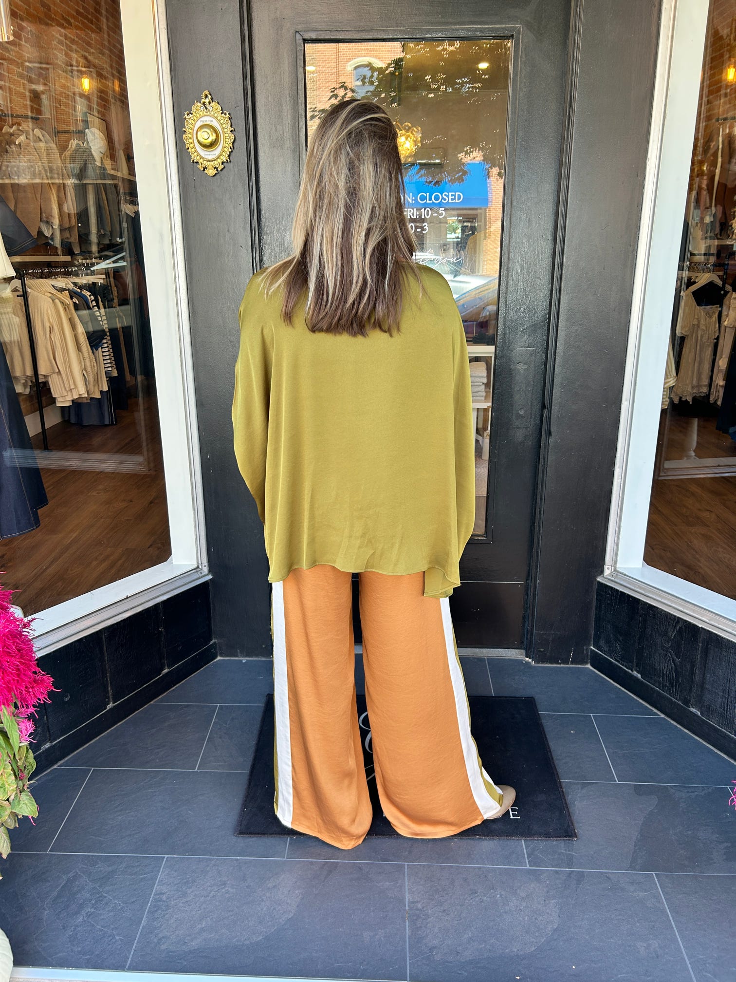 Surplice Caftan Hi-Low Blouse