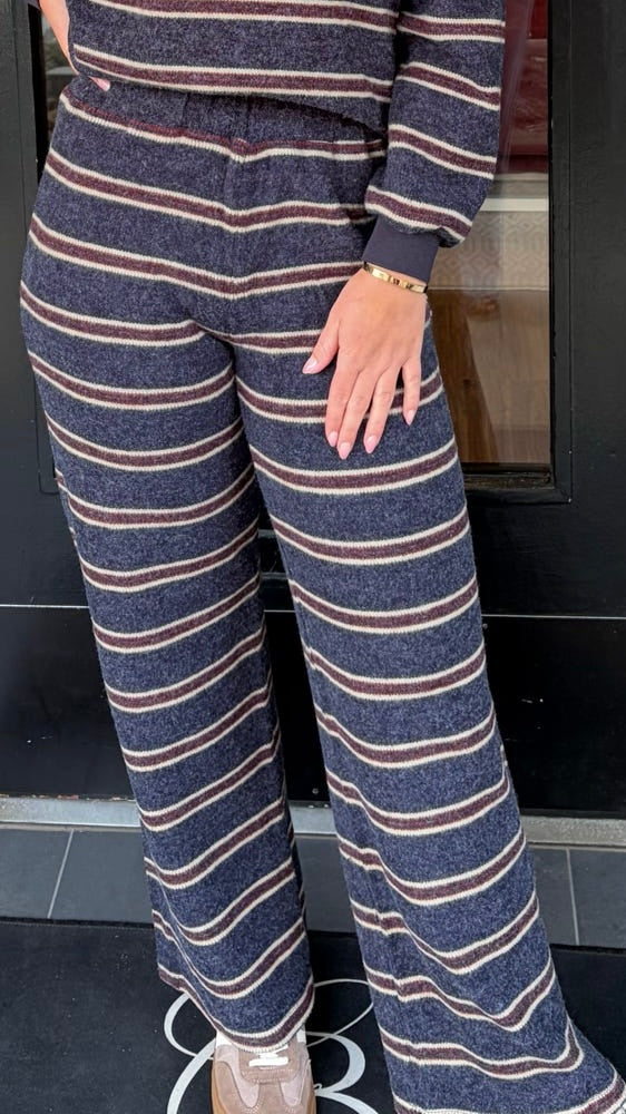 Lucy Stripe Knit Trousers